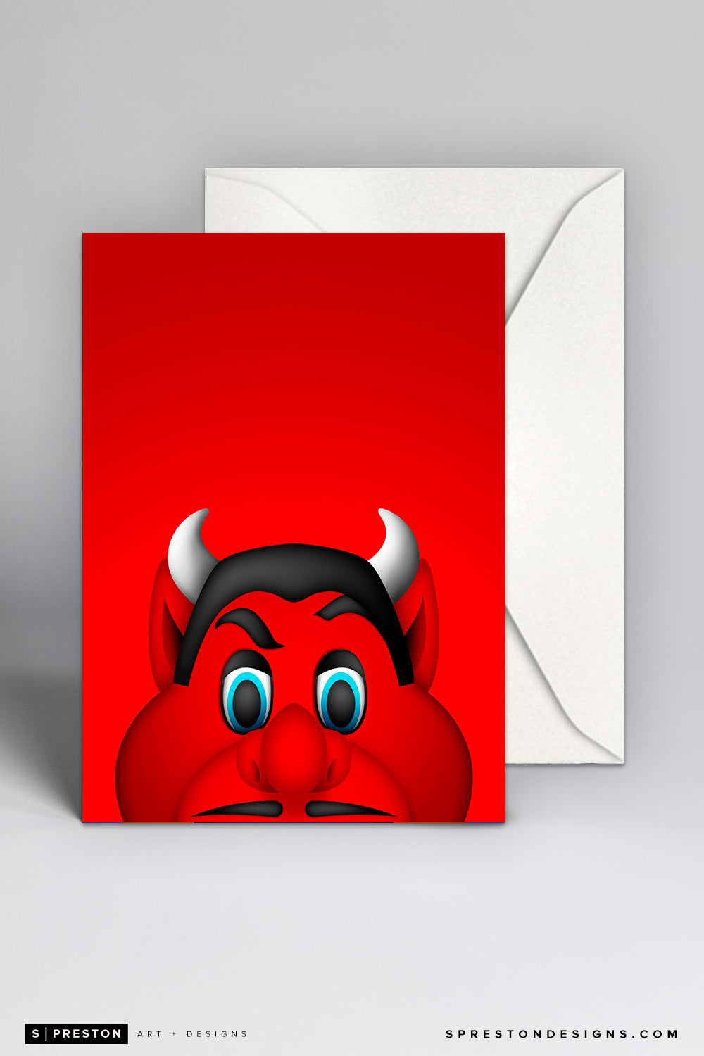 Minimalist NJ Devil Note Card Set CLEARANCE