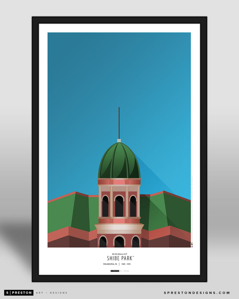 Minimalist Shibe Park Poster Print Philadelphia Phillies - S Preston