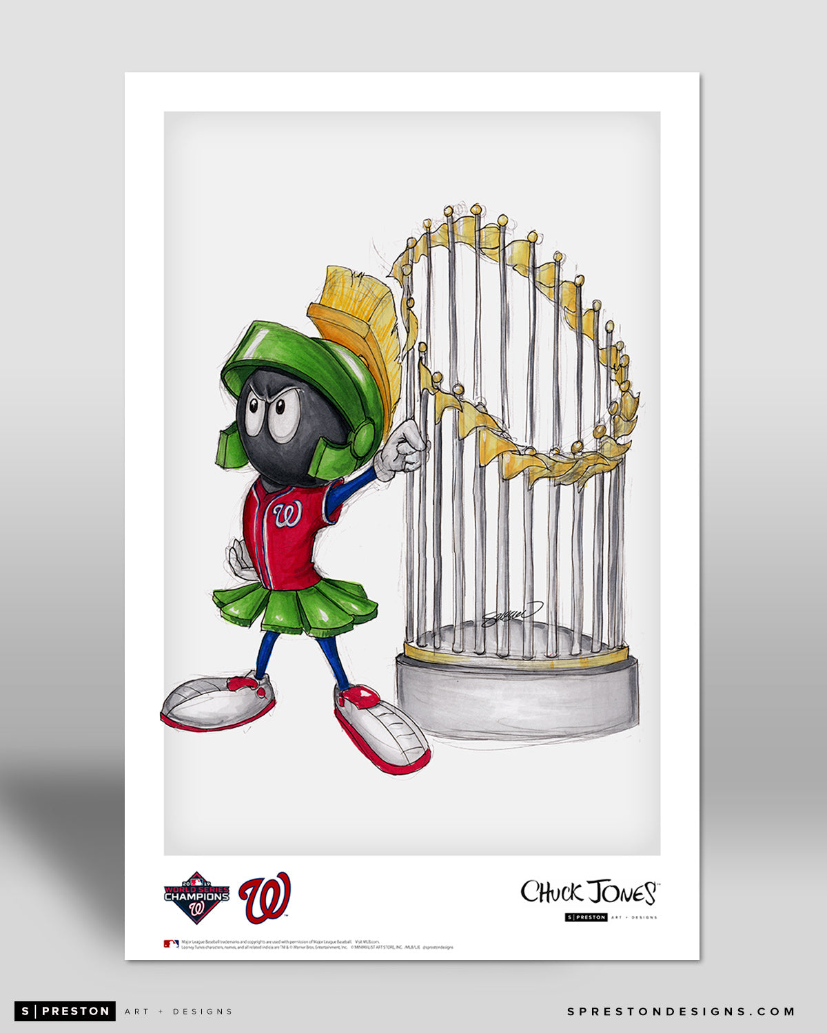 World Series Marvin The Martian 2019 Poster Print
