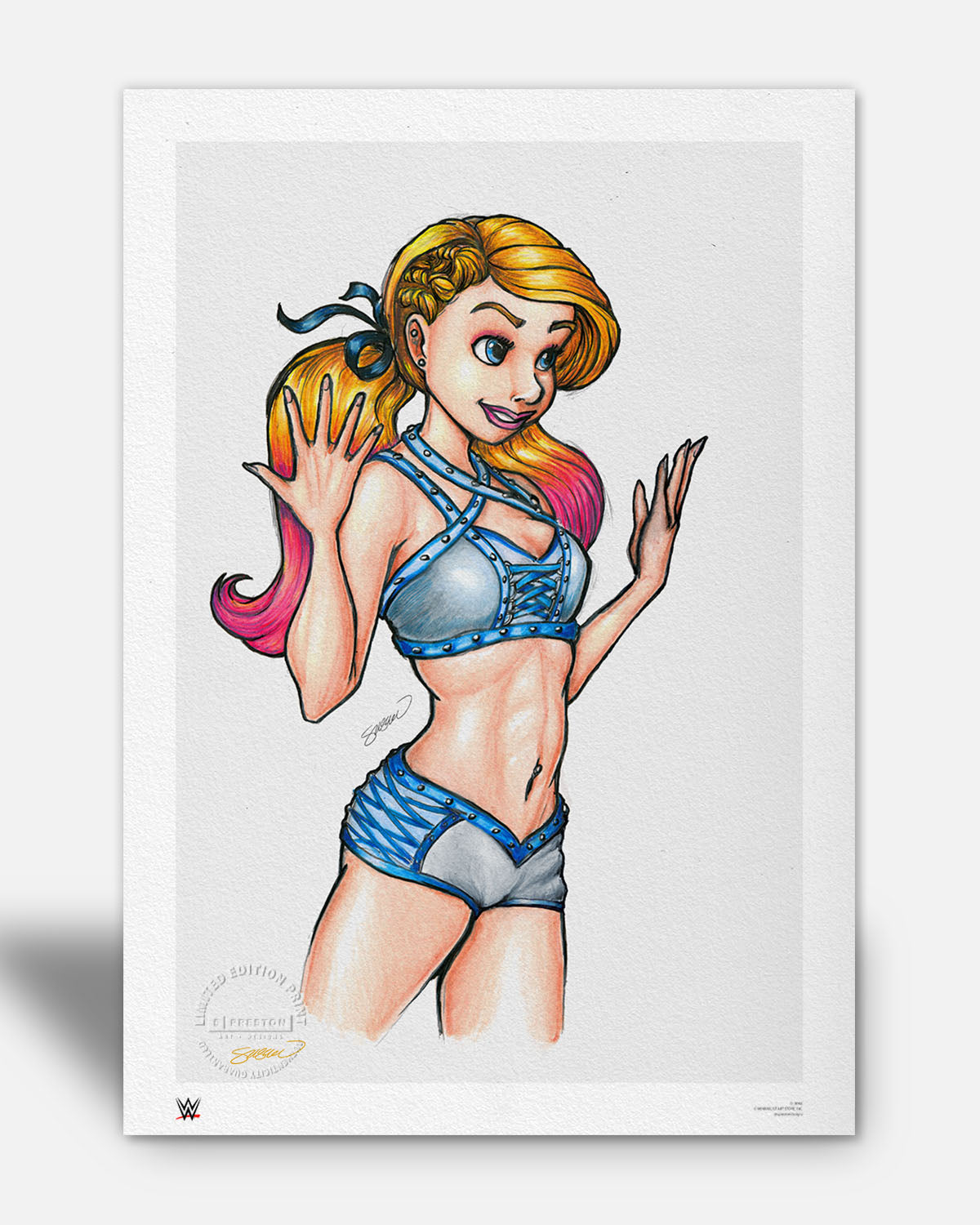 The Little Miss Bliss - Alexa Bliss - Sketch Print