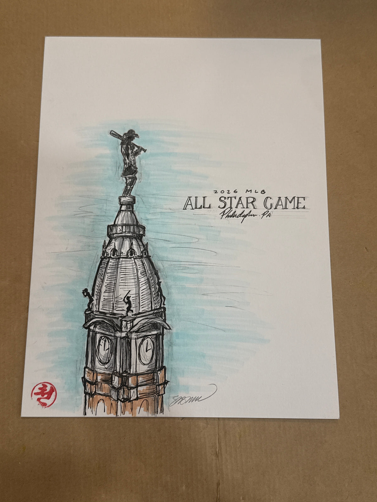 2026 MLB All-Star Game Sketch Limited Edition Print