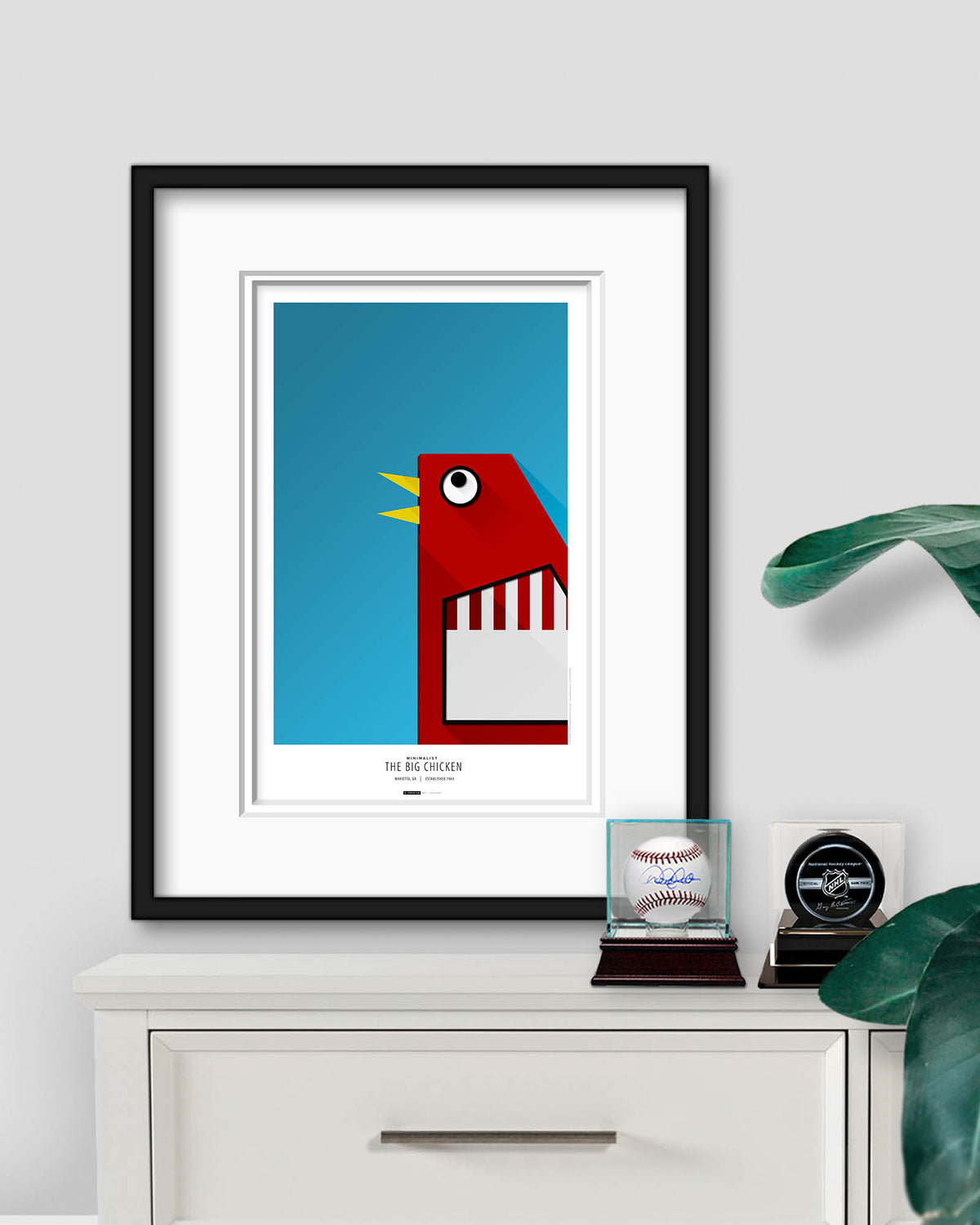 Minimalist The Big Chicken Atlanta Art Print