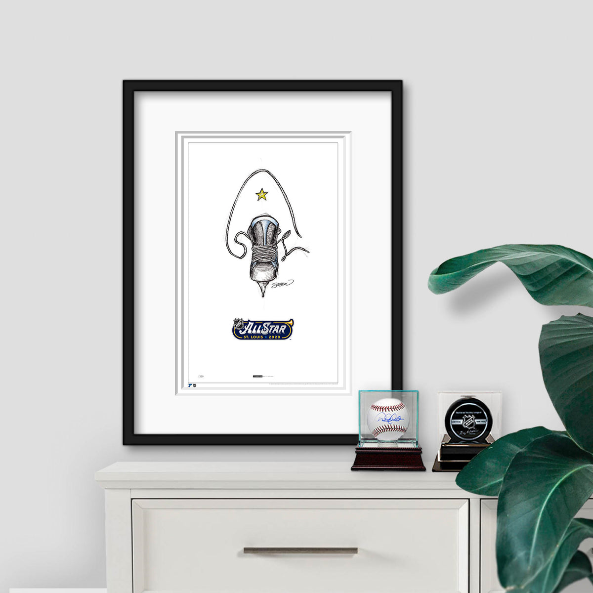 2020 NHL All-Star Game Sketch Limited Edition Print