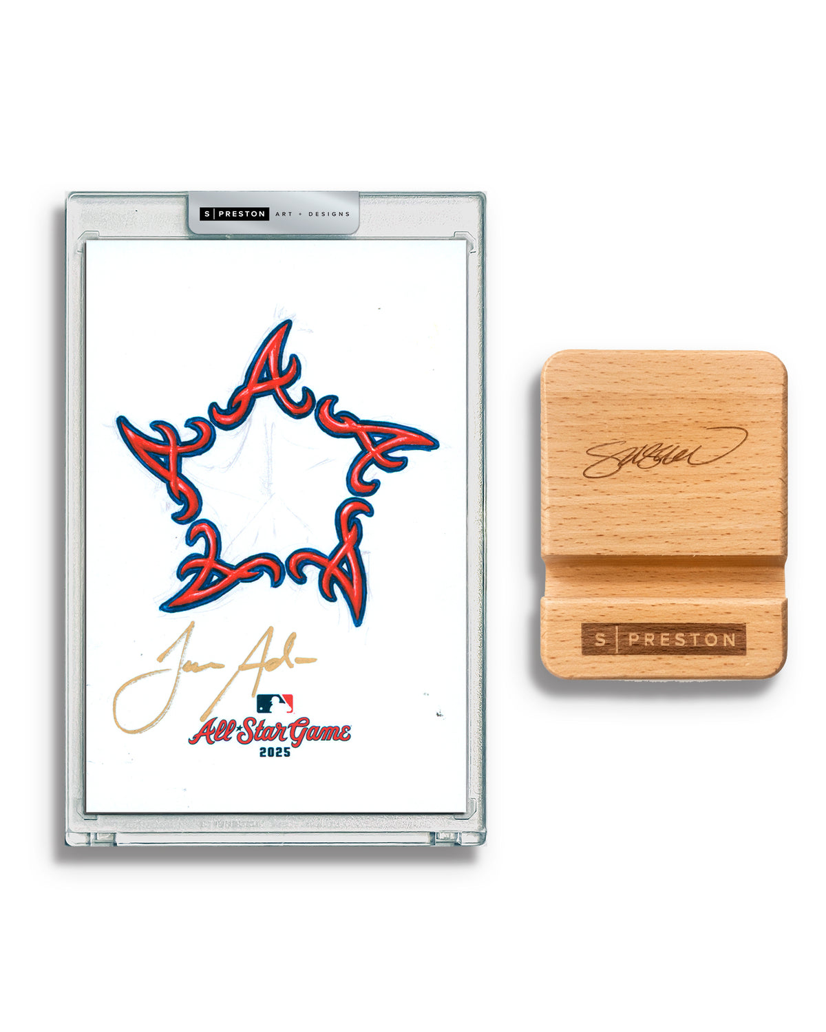 2025 MLB All Star Game Sketch - Jason Adam Autograph Slab - Authenticated