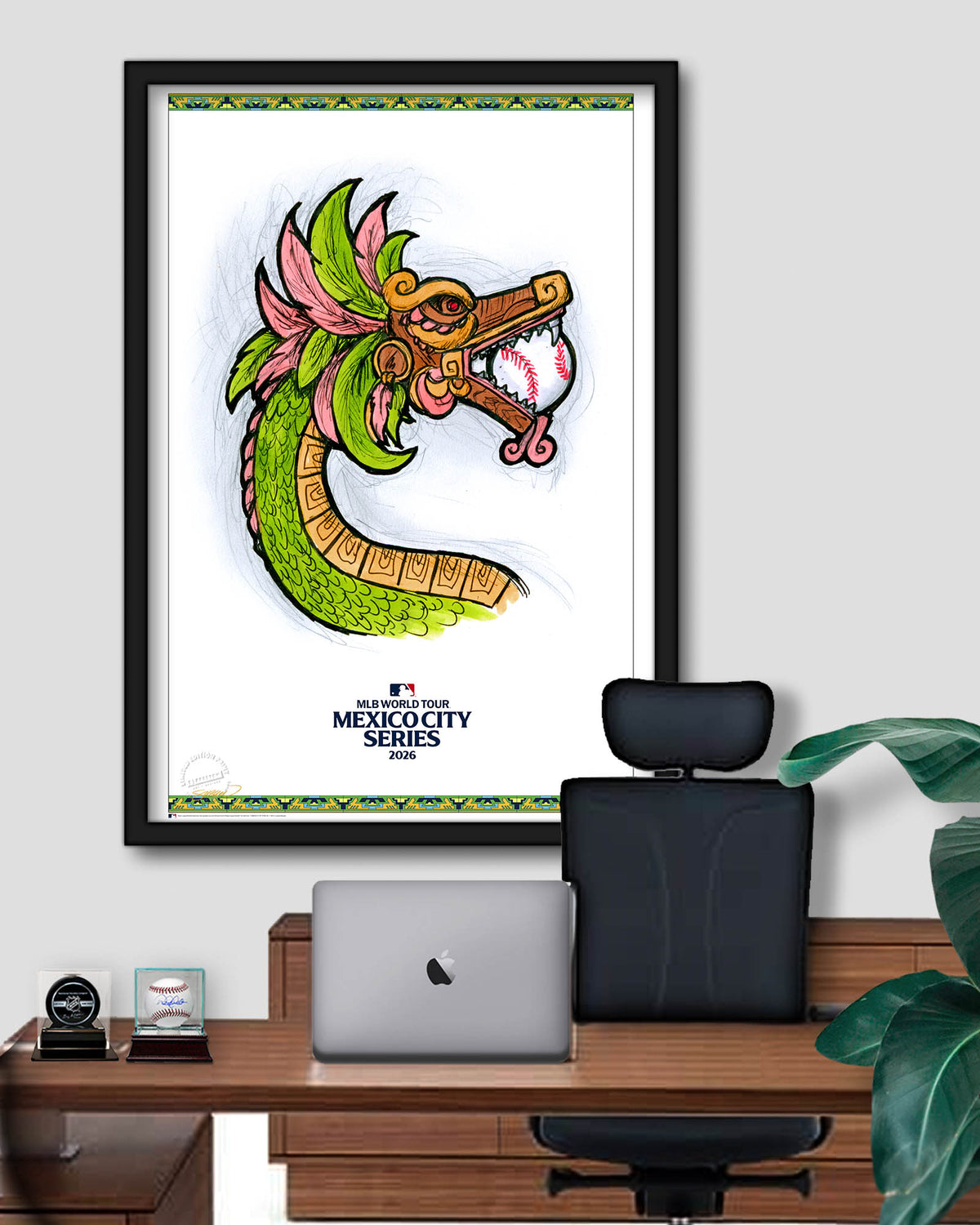 2026 MLB Mexico City Series Sketch Limited Edition Art