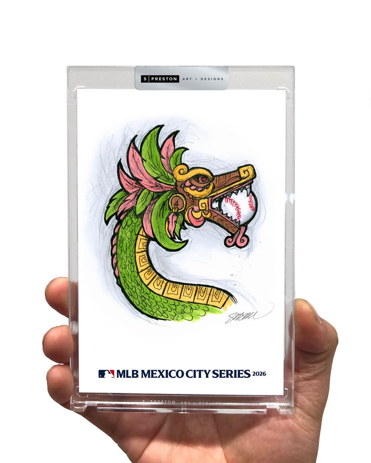 2026 MLB Mexico City Series Sketch Limited Edition Art