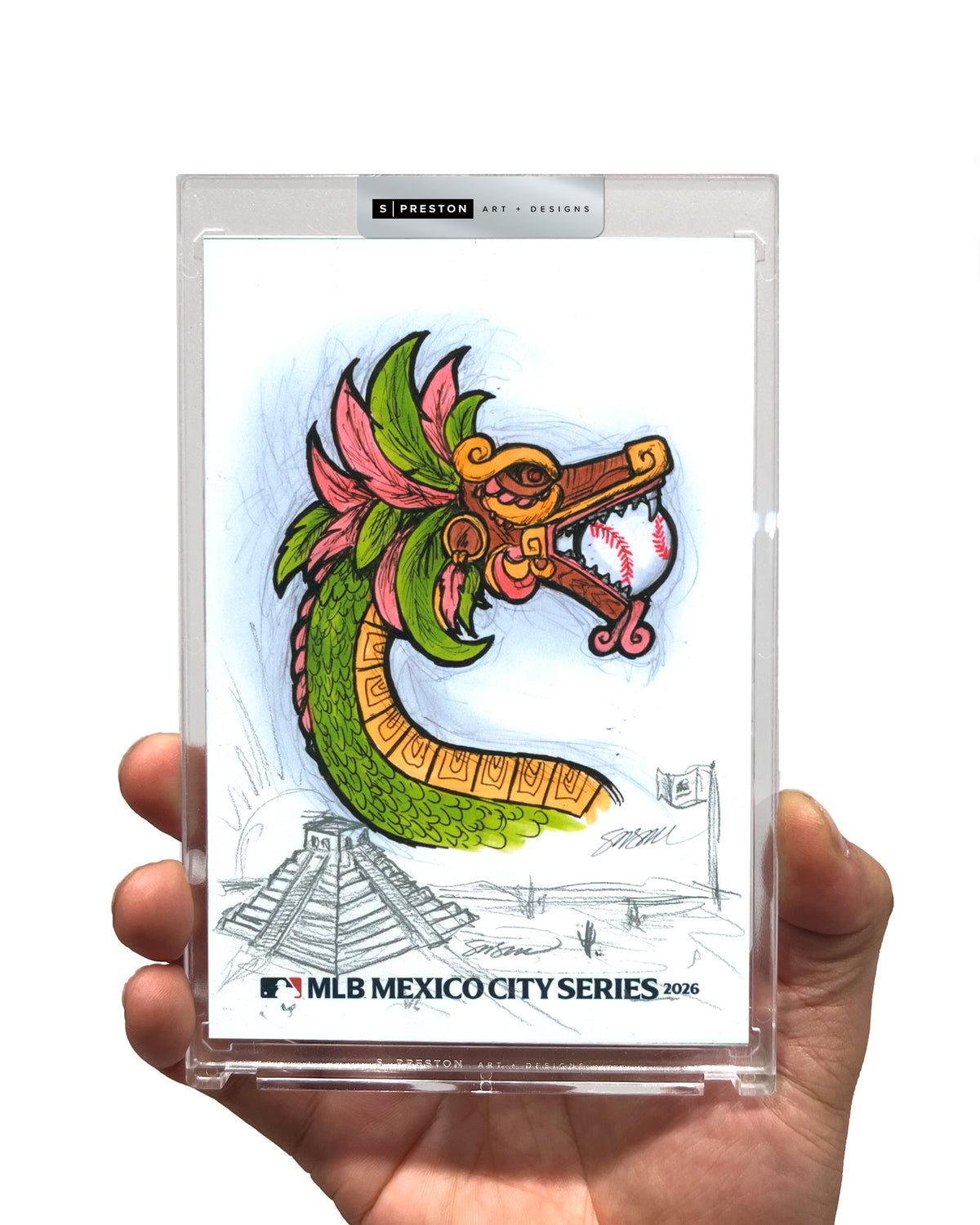 2026 MLB Mexico City Series Sketch Limited Edition Art