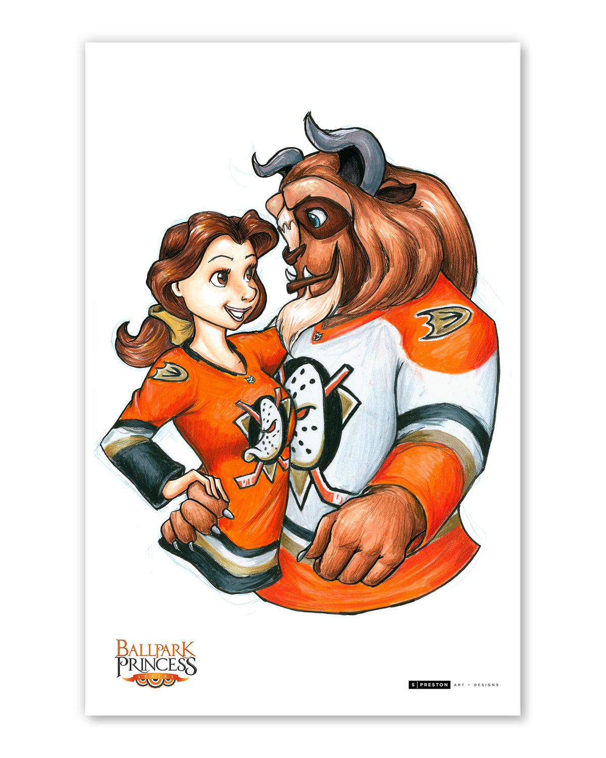 ANA Ducks Beast and Belle Fine Art Print