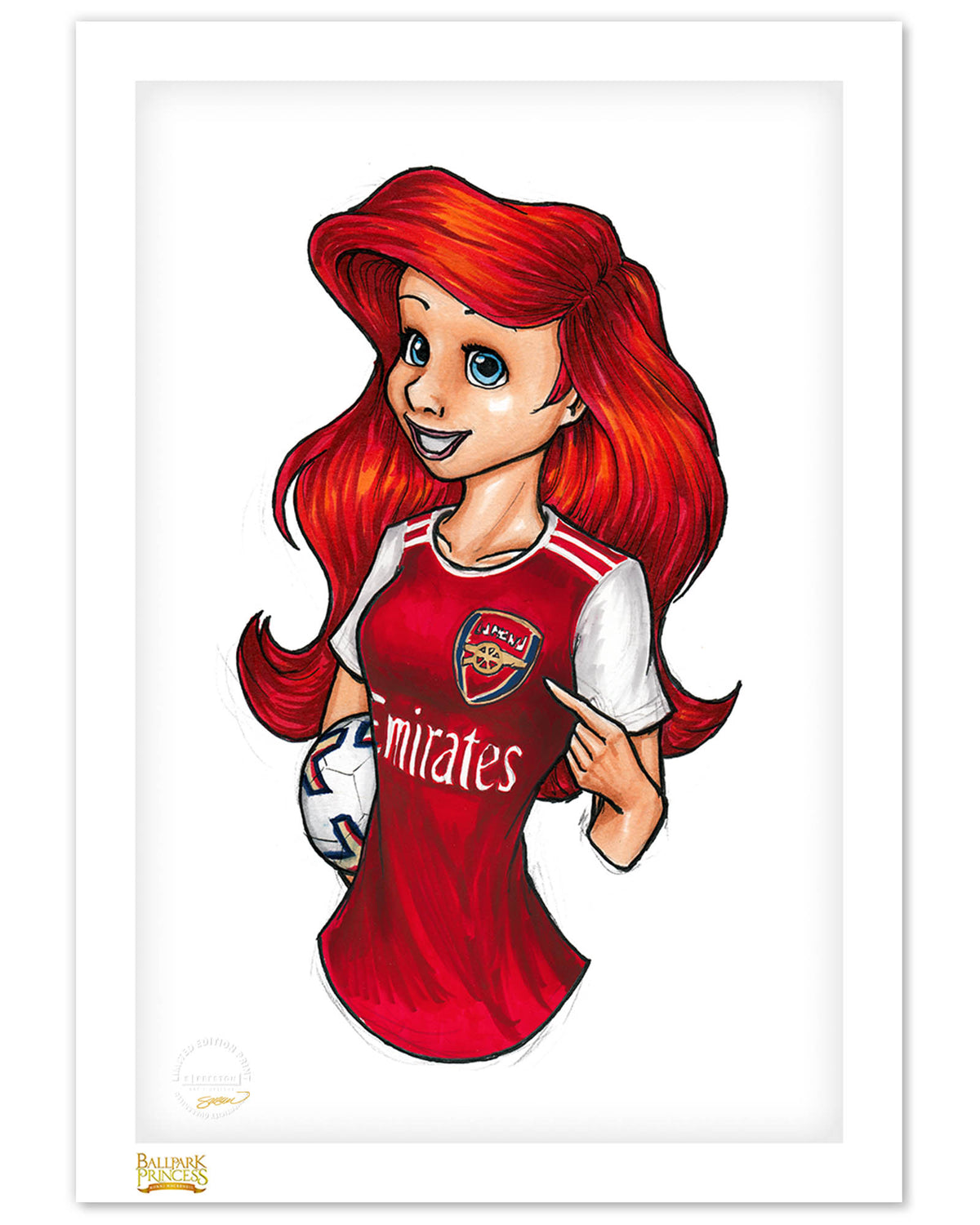 Arsenal FC Ariel Fine Art Print