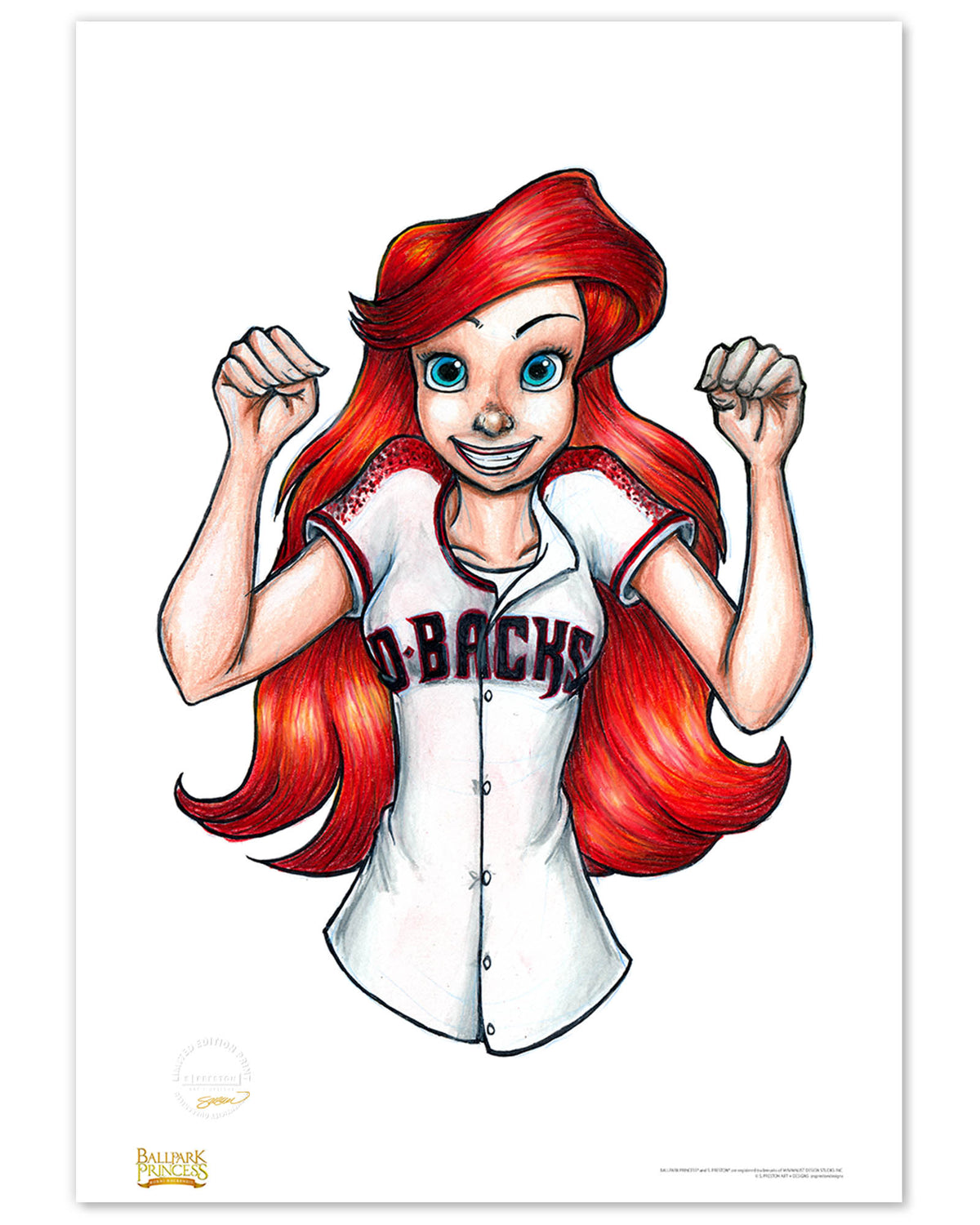 ARZ DBacks Ariel Fine Art Print