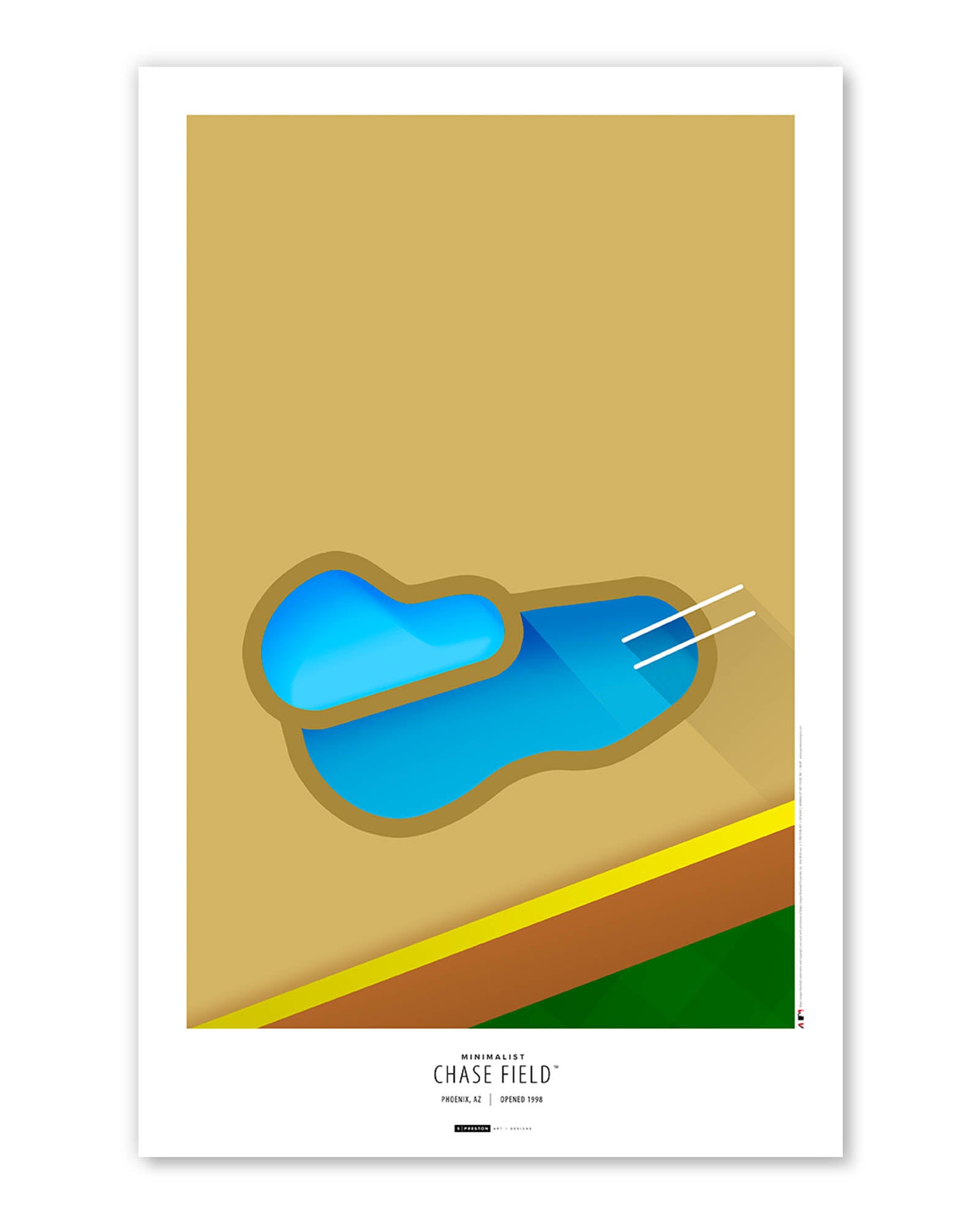 Chase Field Art Print | Arizona Diamondbacks Ballpark – S. Preston