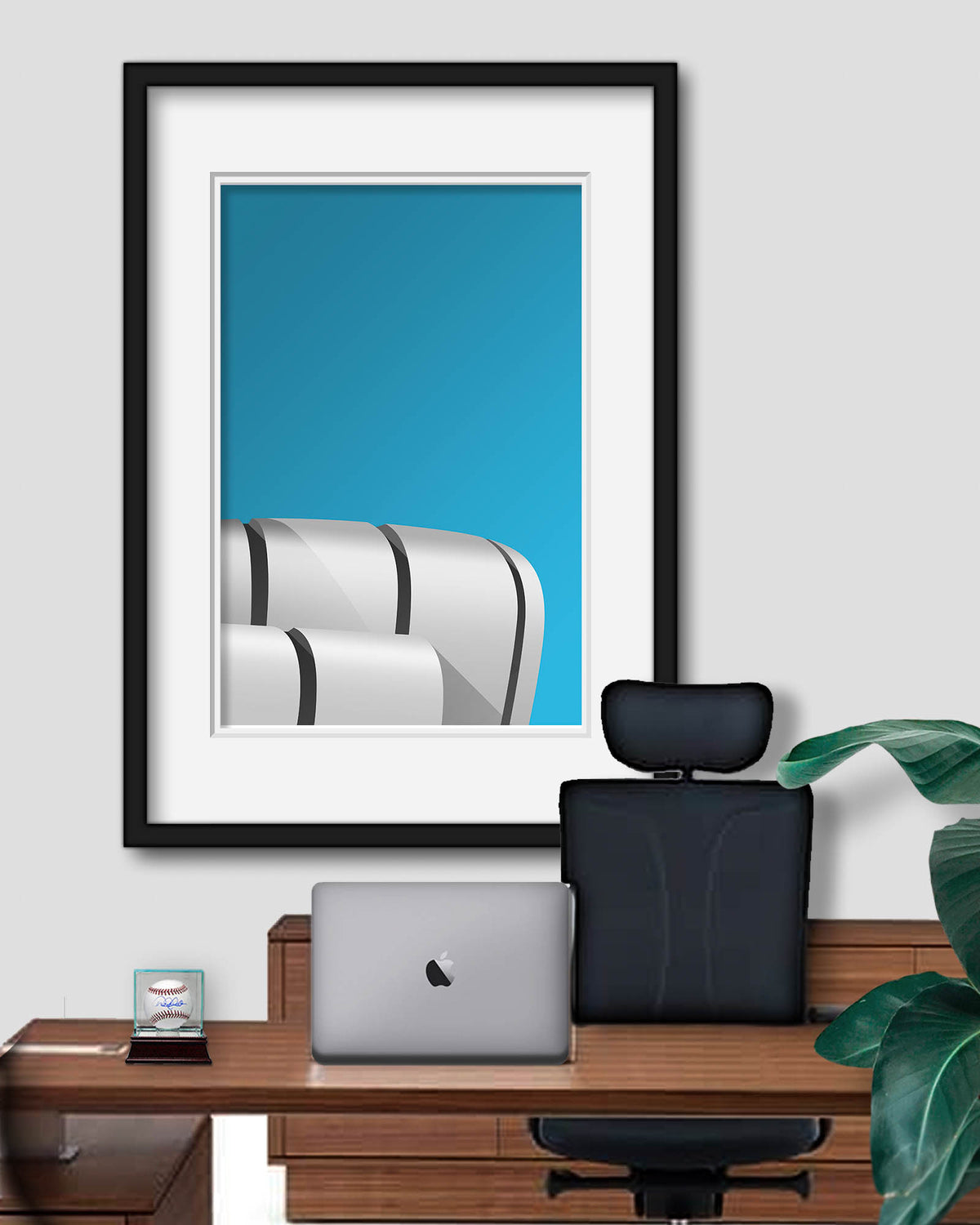 Minimalist State Farm Stadium Art Print