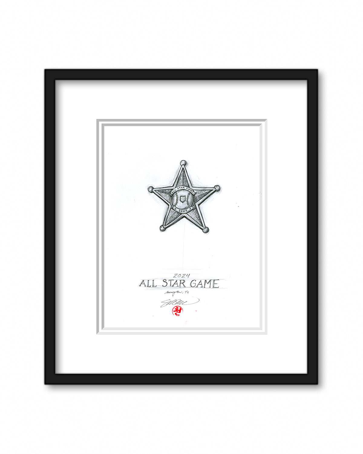 2024 MLB All Star Game Original Artwork