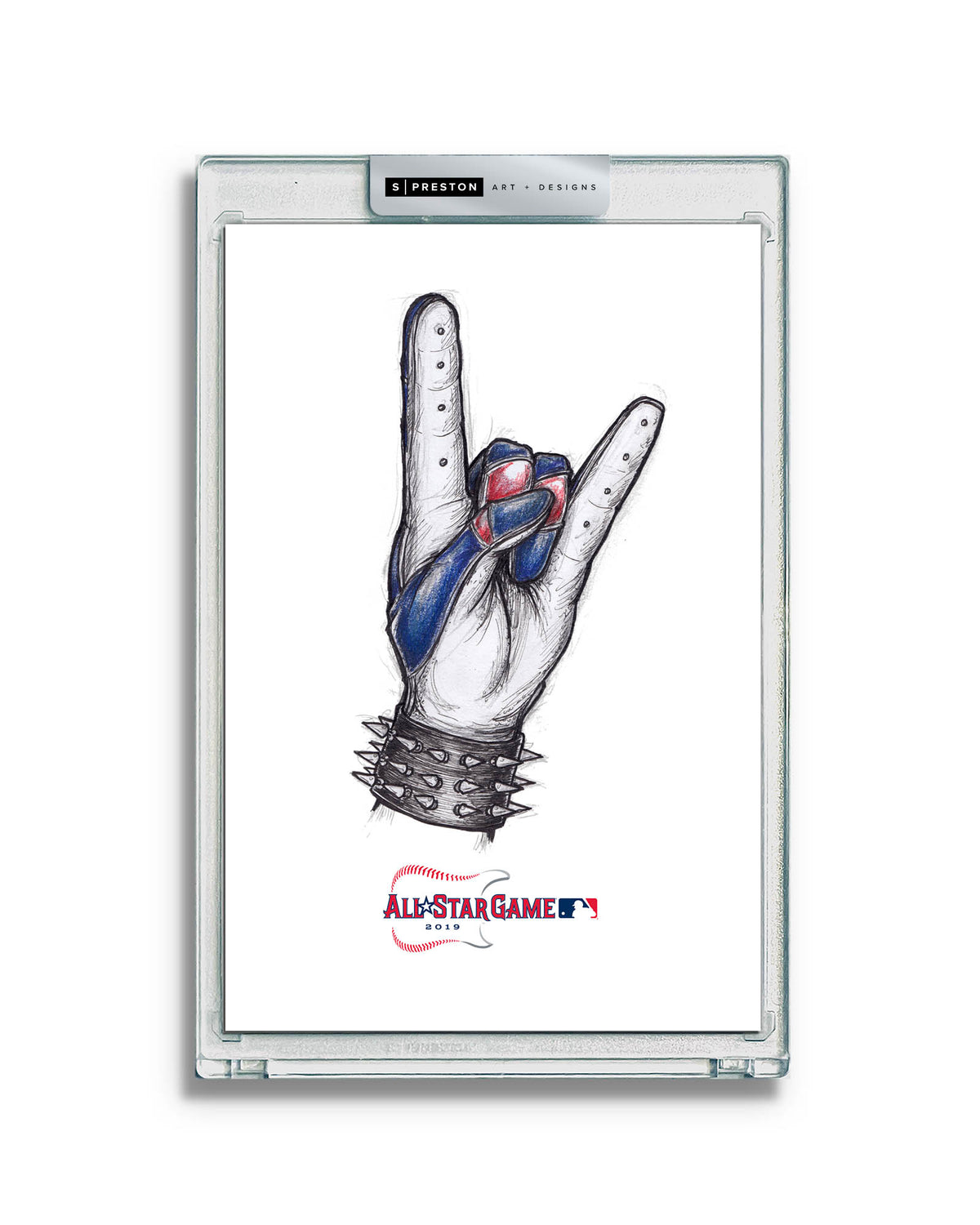 2019 MLB All-Star Game Sketch Art Card Slab