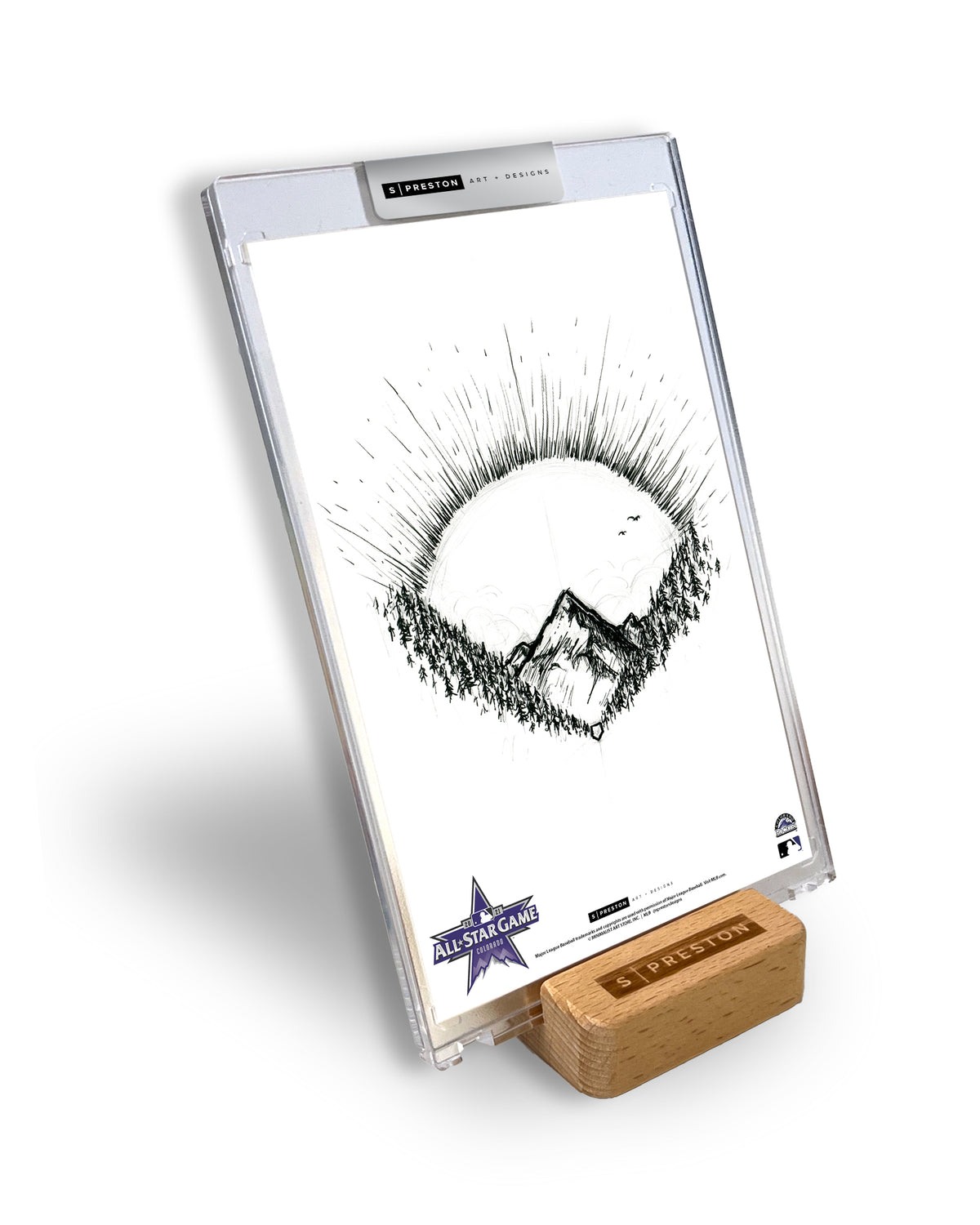 2021 MLB All-Star Game Sketch Art Slab