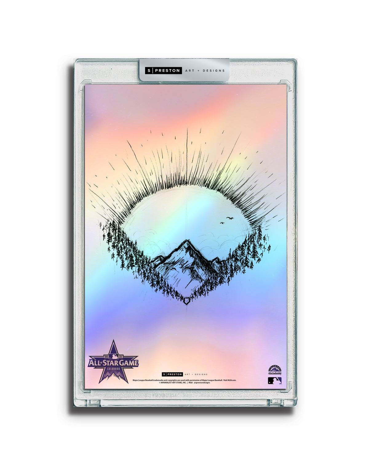 2021 MLB All-Star Game Sketch Art Slab