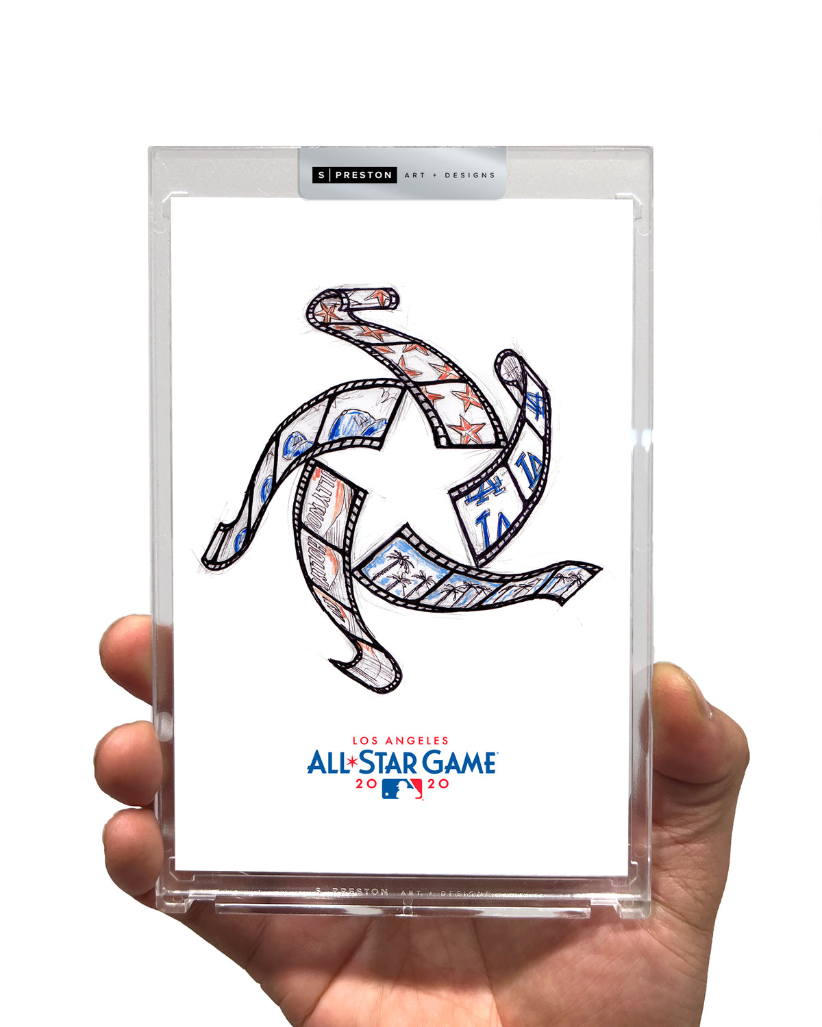 2022 MLB All-Star Game Sketch Art Card Slab