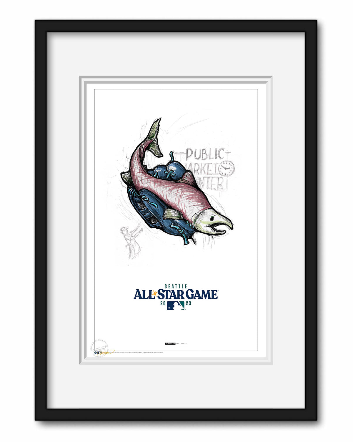 2023 MLB All-Star Game Sketch Limited Edition Print