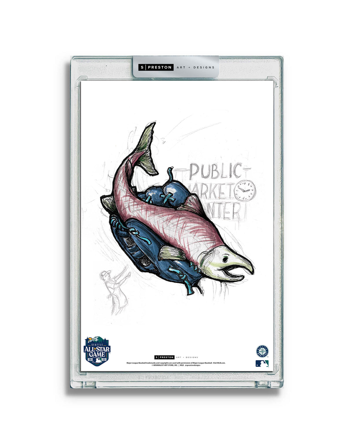 2023 MLB All-Star Game Sketch Art Card Slab - SOLD OUT