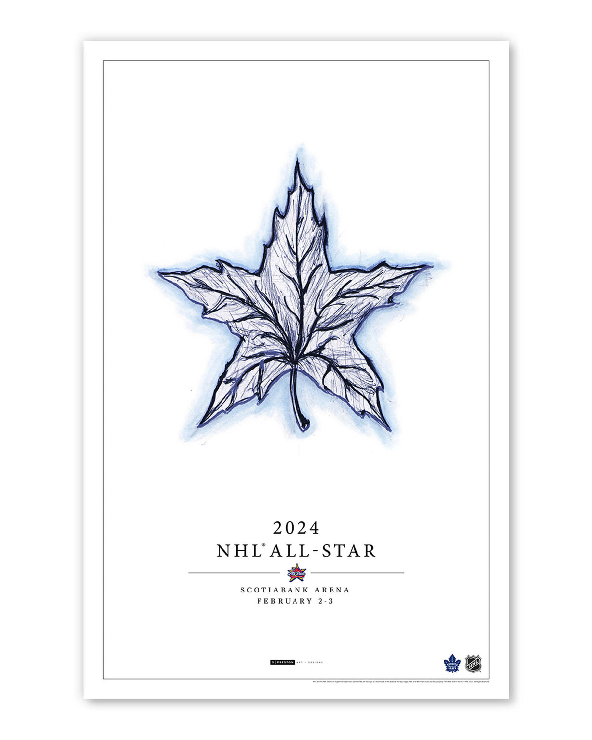 2024 NHL All-Star Game Sketch Limited Edition Art Print