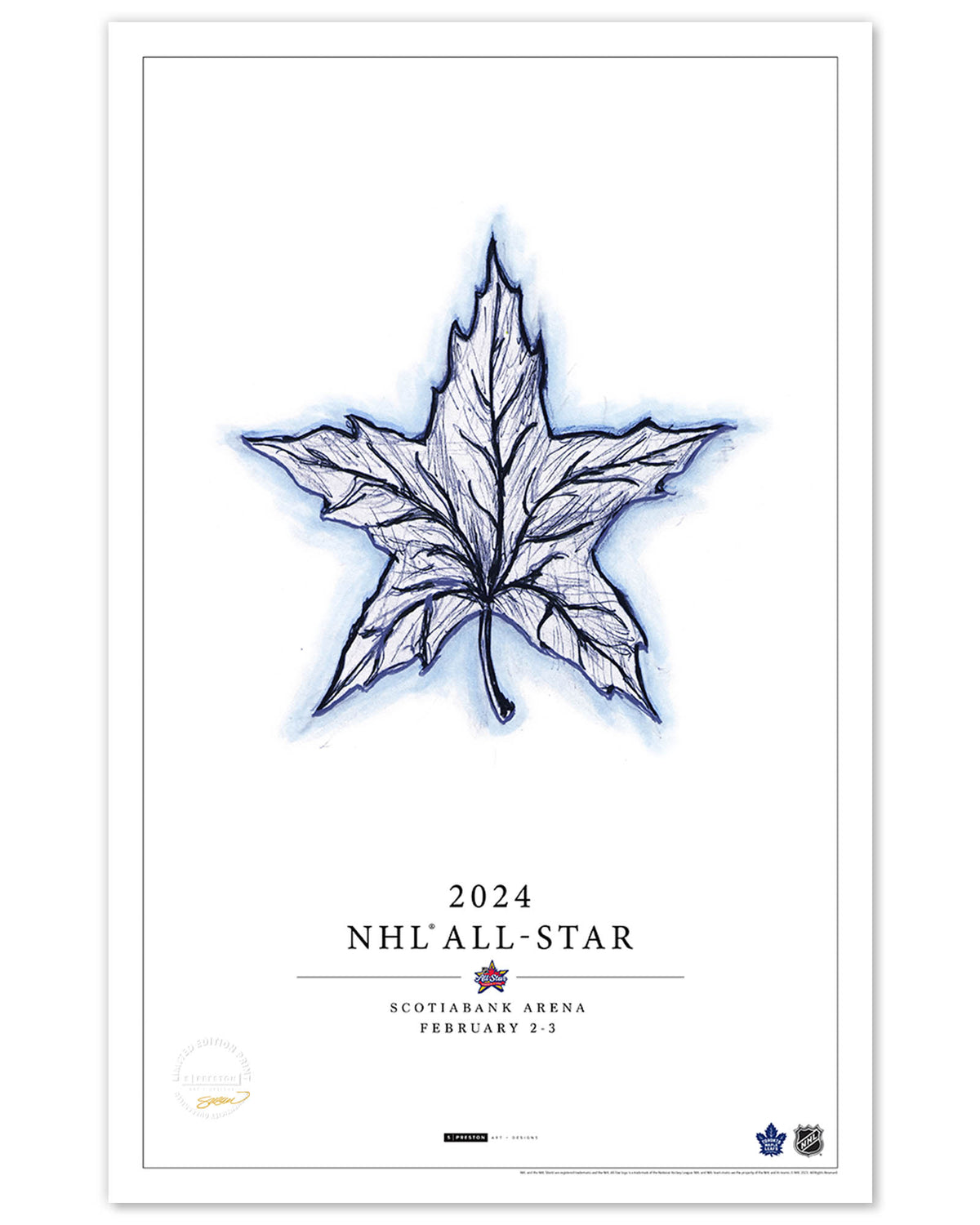 2024 NHL All-Star Game Sketch Limited Edition Art Print