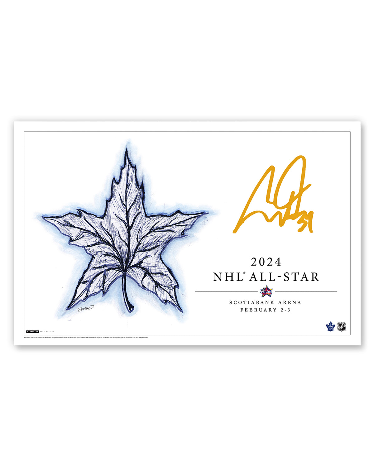 2024 NHL All-Star Game Sketch Limited Edition Art Print