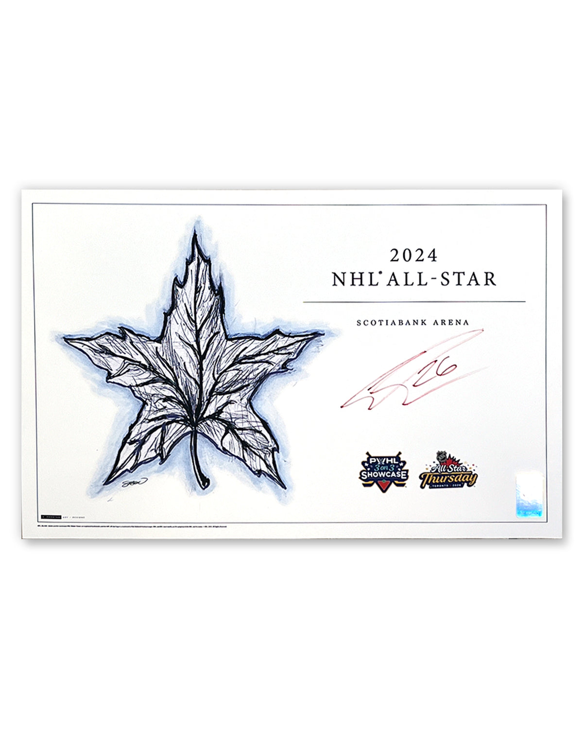 2024 NHL All Star Game Sketch - Emily Clark Autograph