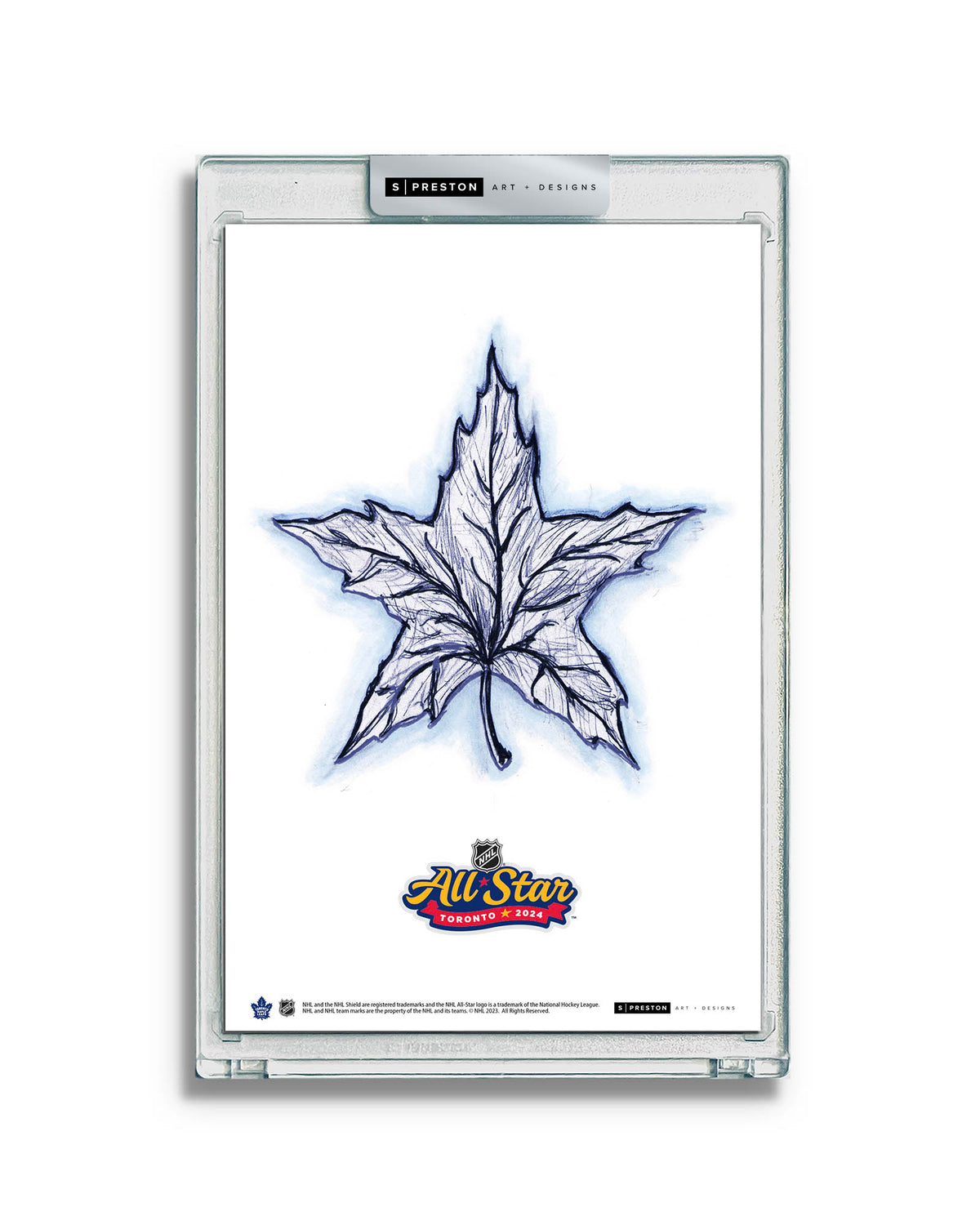2024 NHL All-Star Game Sketch Art Card Slab