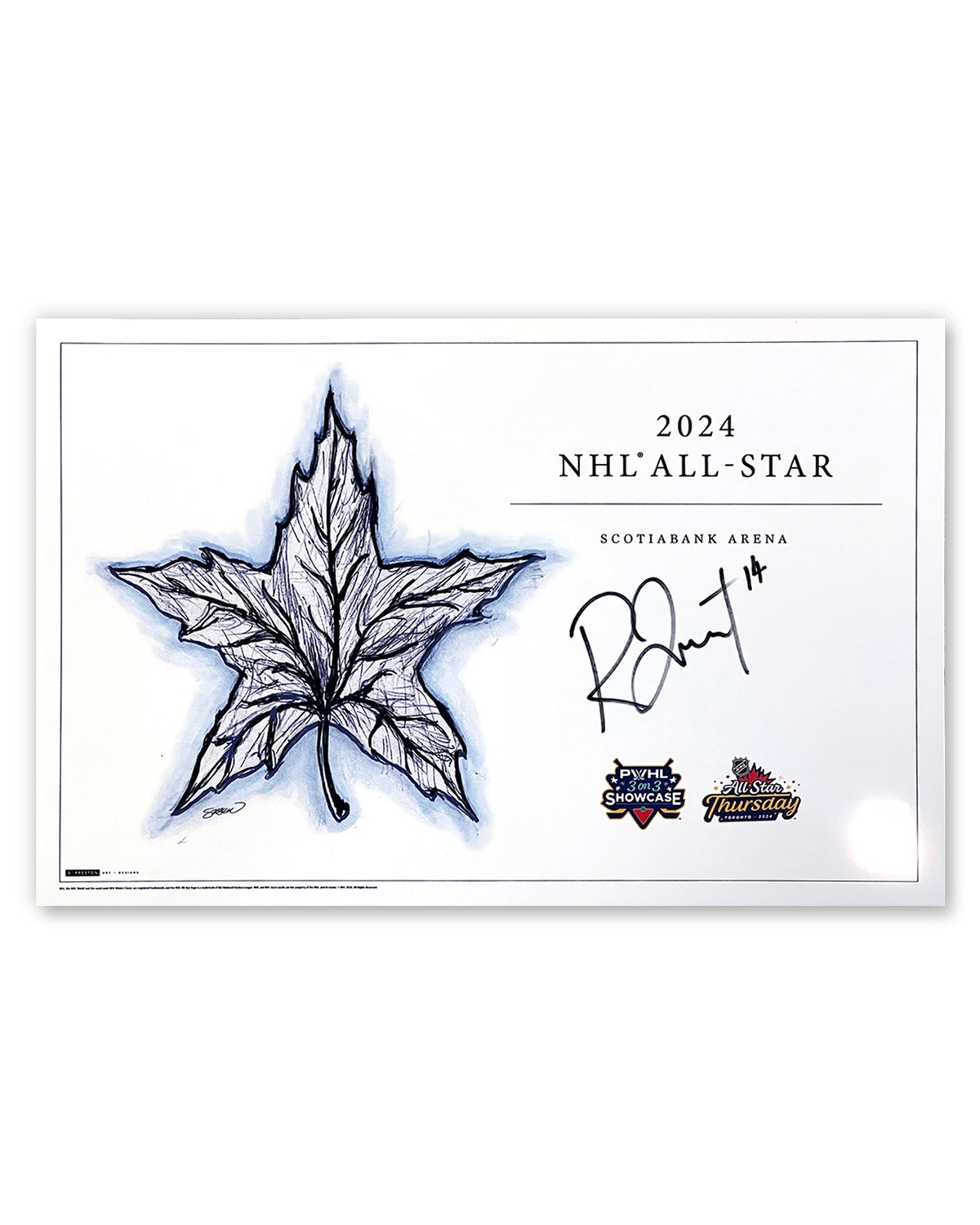 2024 NHL All Star Game Sketch - Renata Fast Autograph
