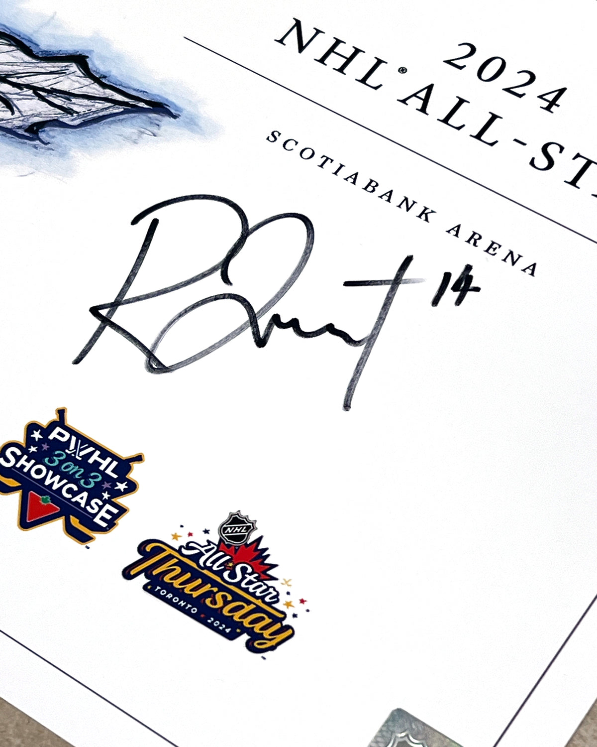 2024 NHL All Star Game Sketch - Renata Fast Autograph
