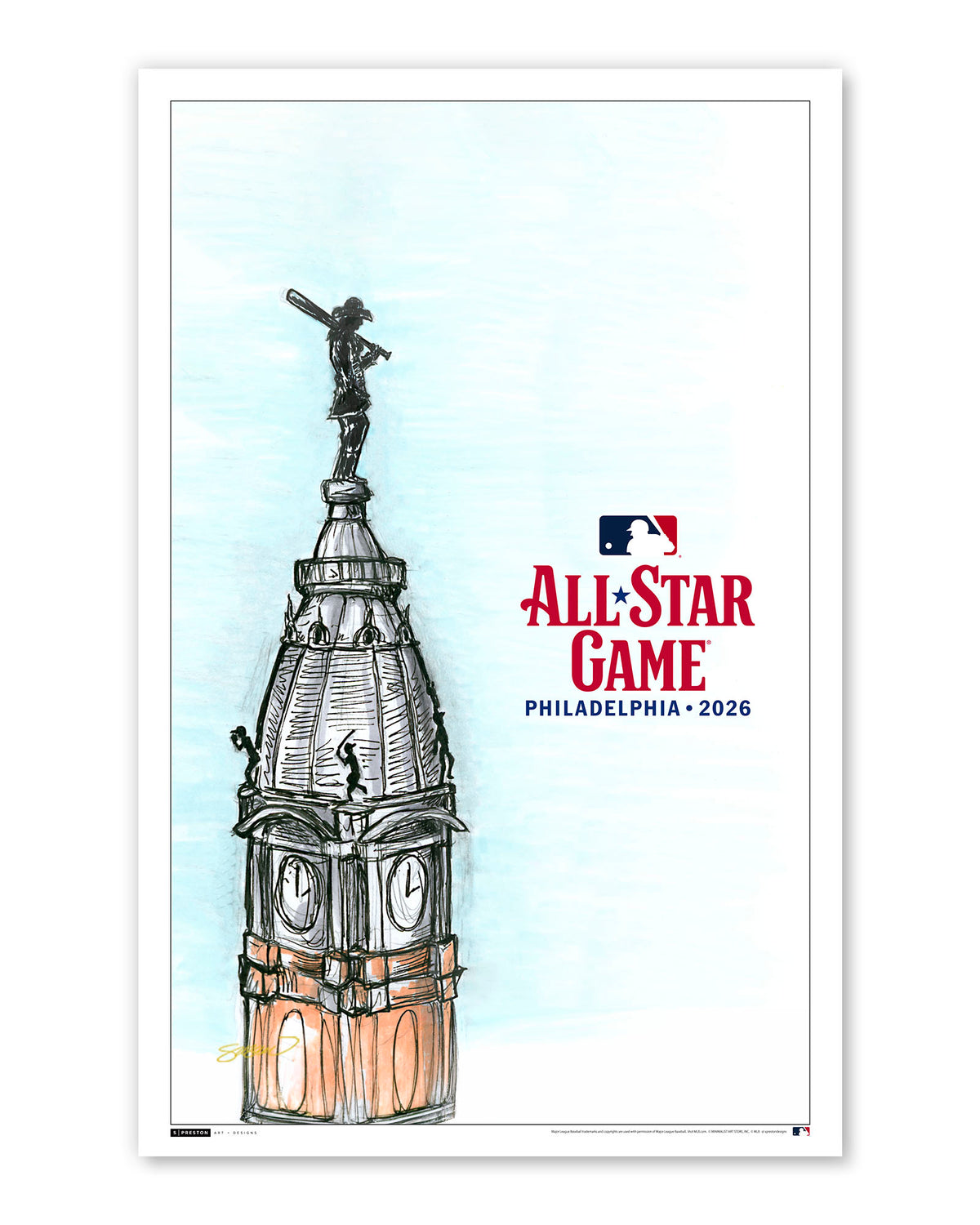 2026 MLB All-Star Game Sketch Limited Edition Print