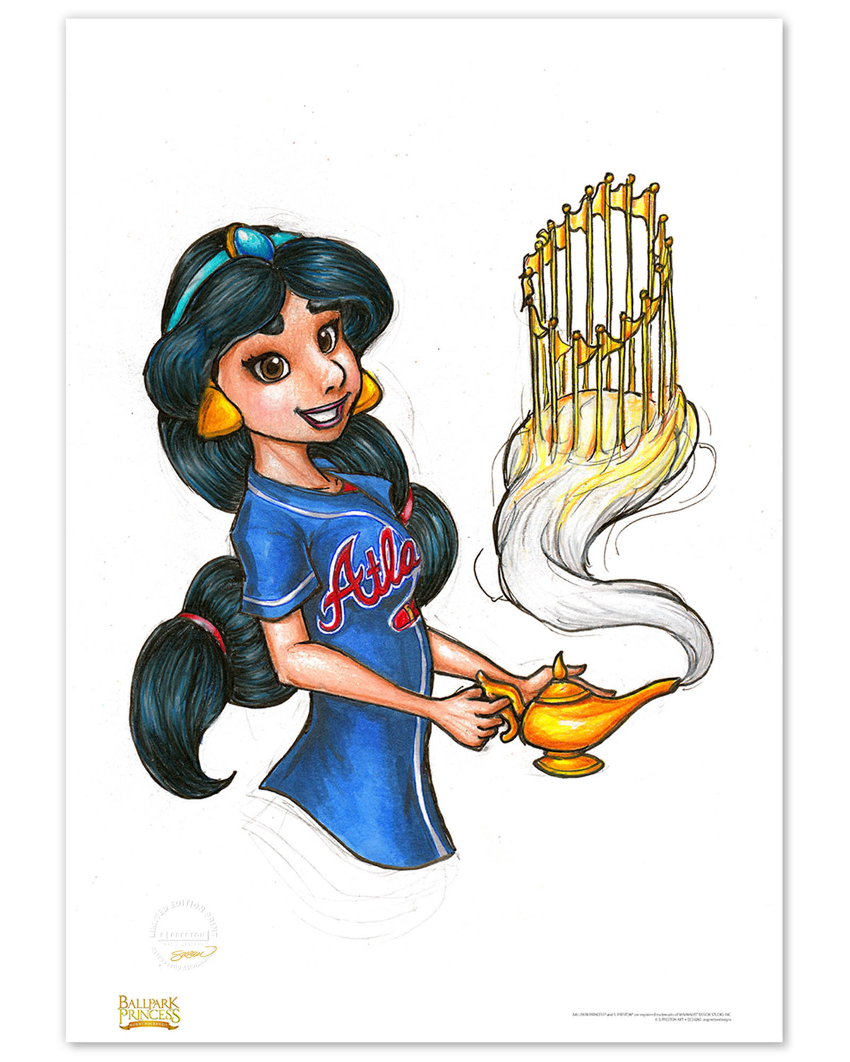 ATL Braves Jasmine Fine Art Print