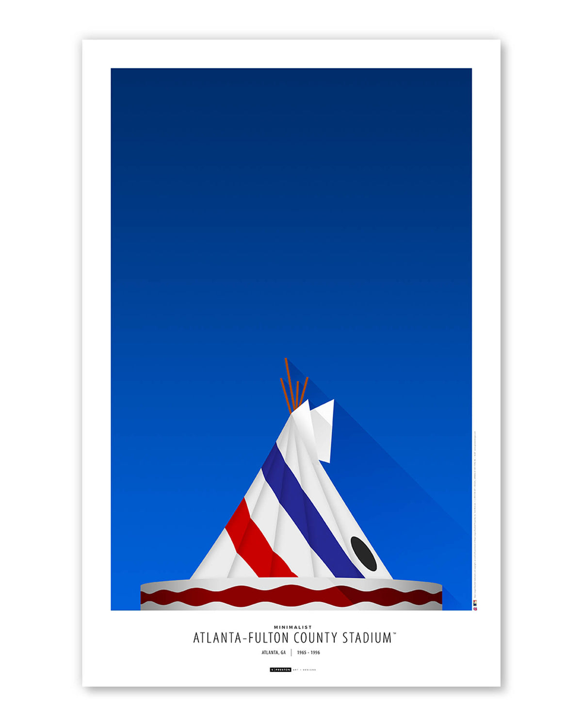 Minimalist Atlanta-Fulton County Stadium