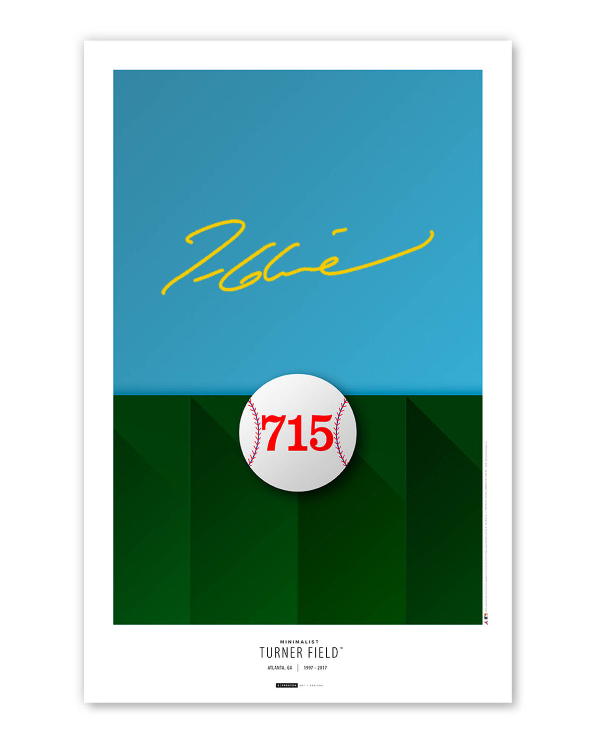 Tom Glavine Autographed Artwork Pre-sale - Authenticated