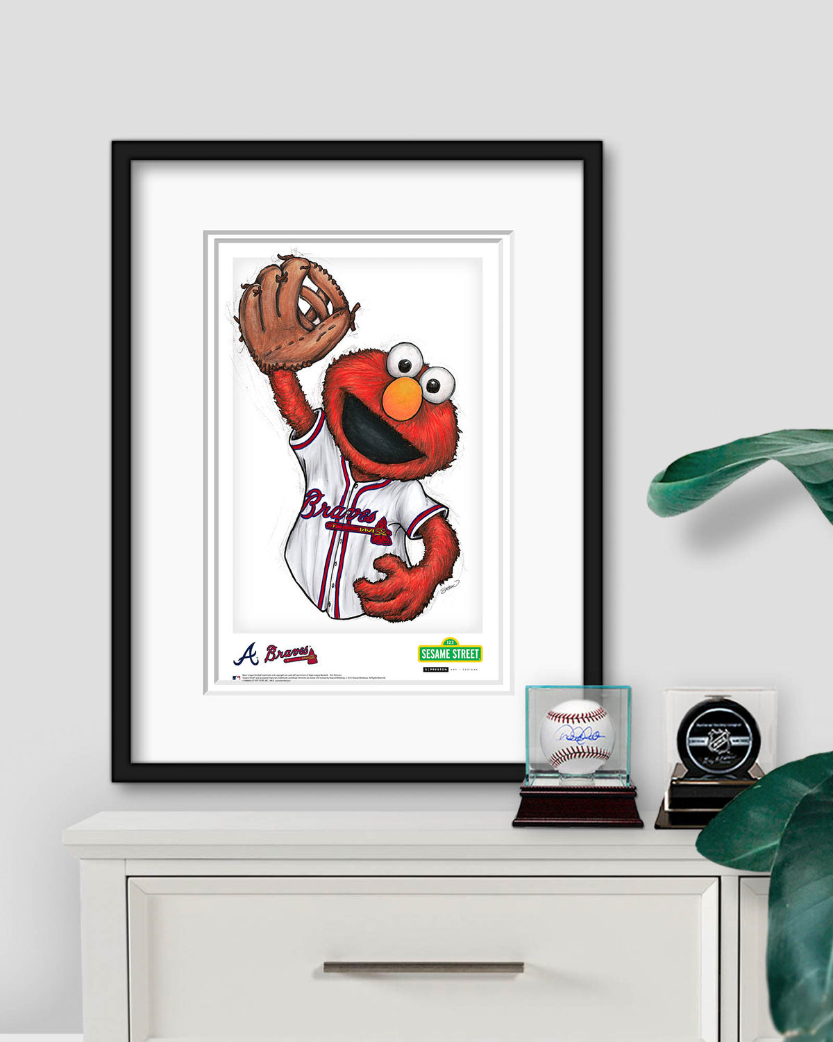 ELMO x MLB Braves Limited Edition Art Print