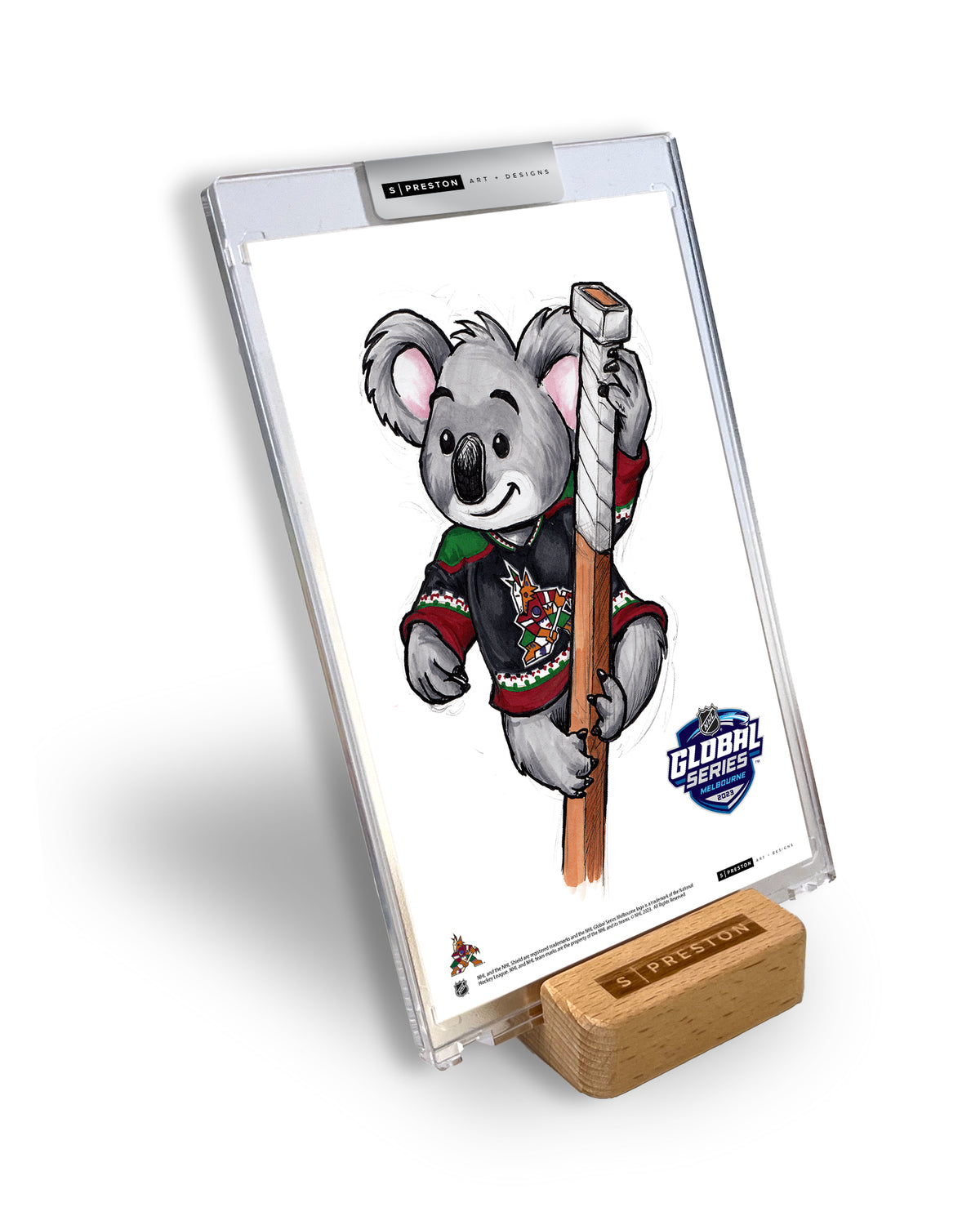 2023 NHL Global Series Melbourne Limited Edition Art Card Slab
