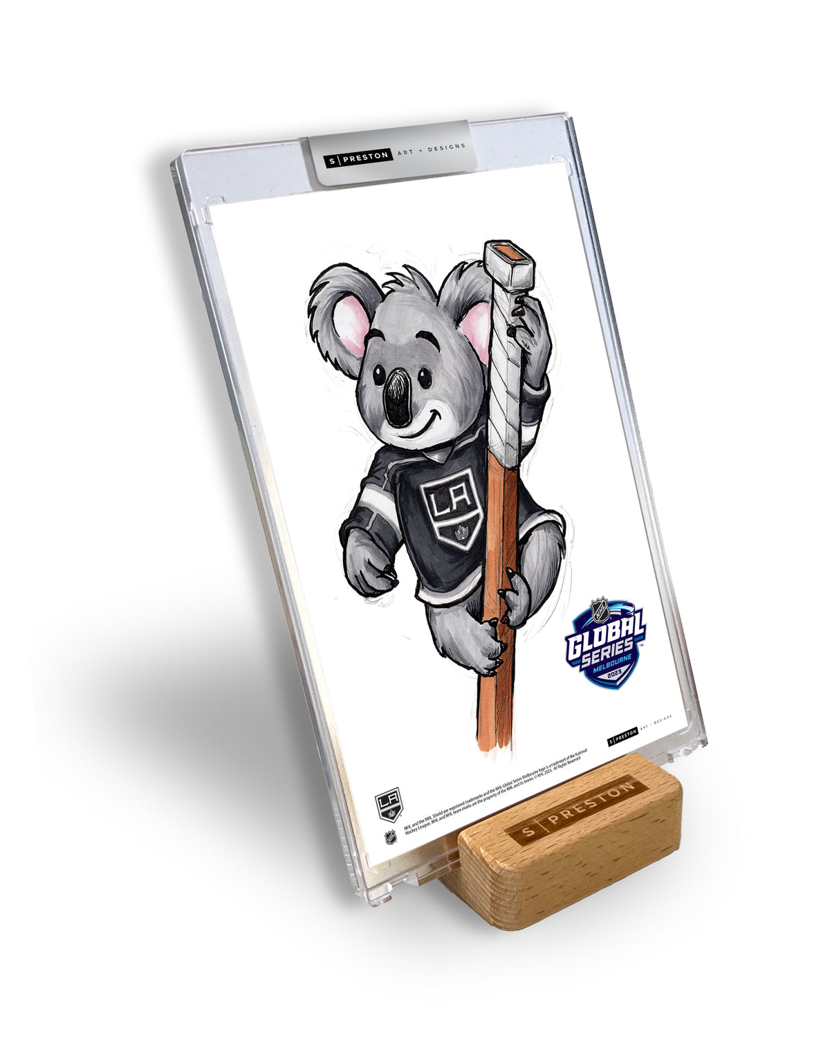 2023 NHL Global Series Melbourne Limited Edition Art Card Slab