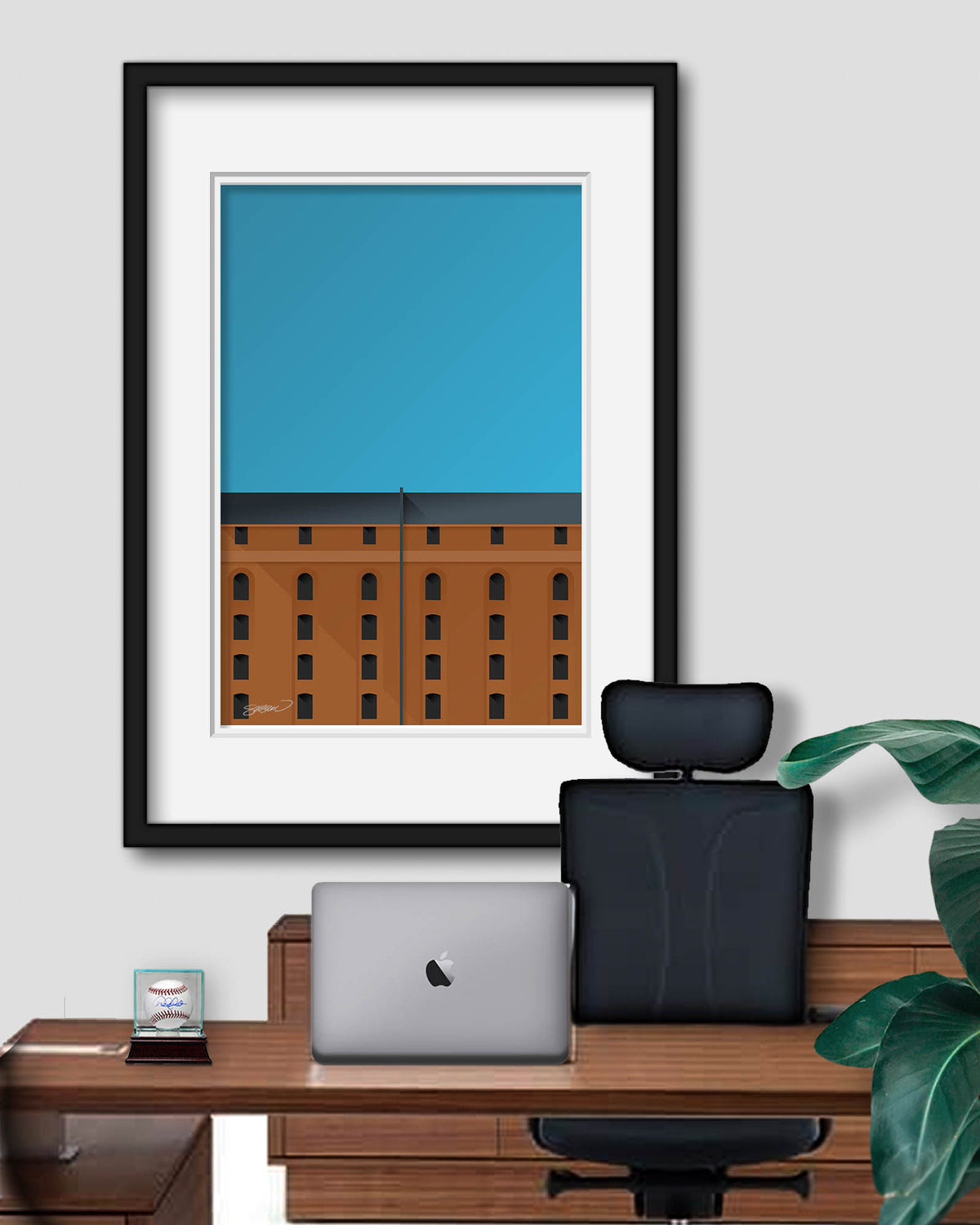 Minimalist Camden Yards Art Print
