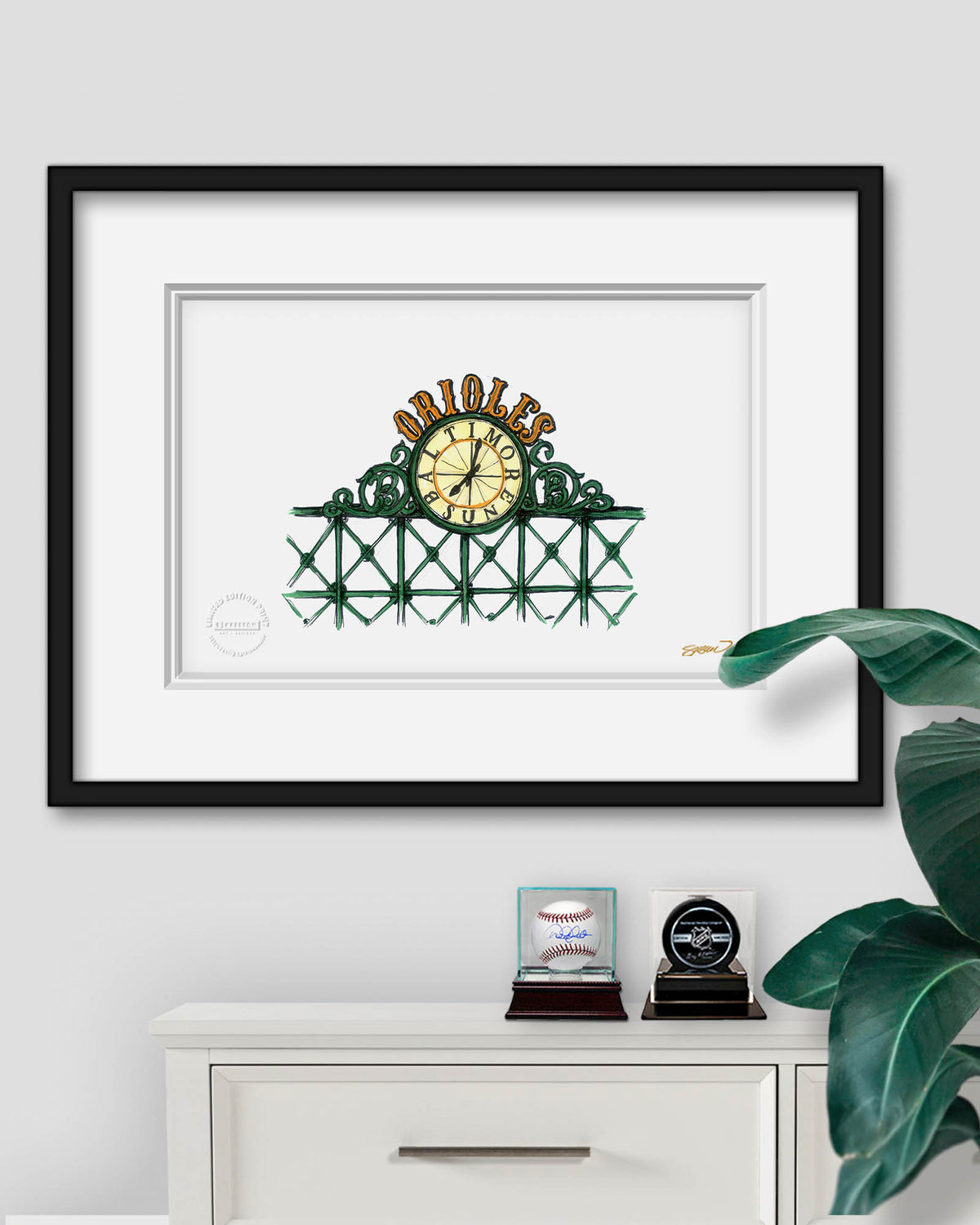 Camden Yards Ink Sketch Limited Edition Fine Art Print