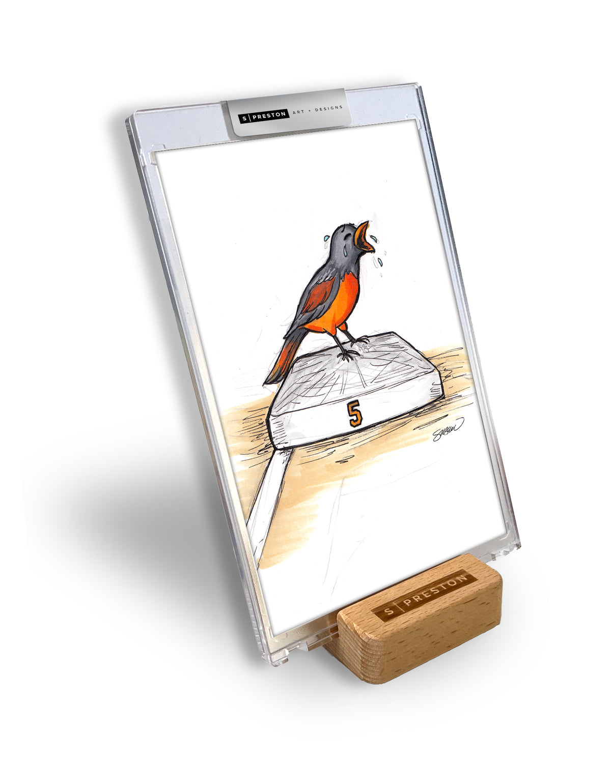 Remembering Brooks Tribute Sketch Slab