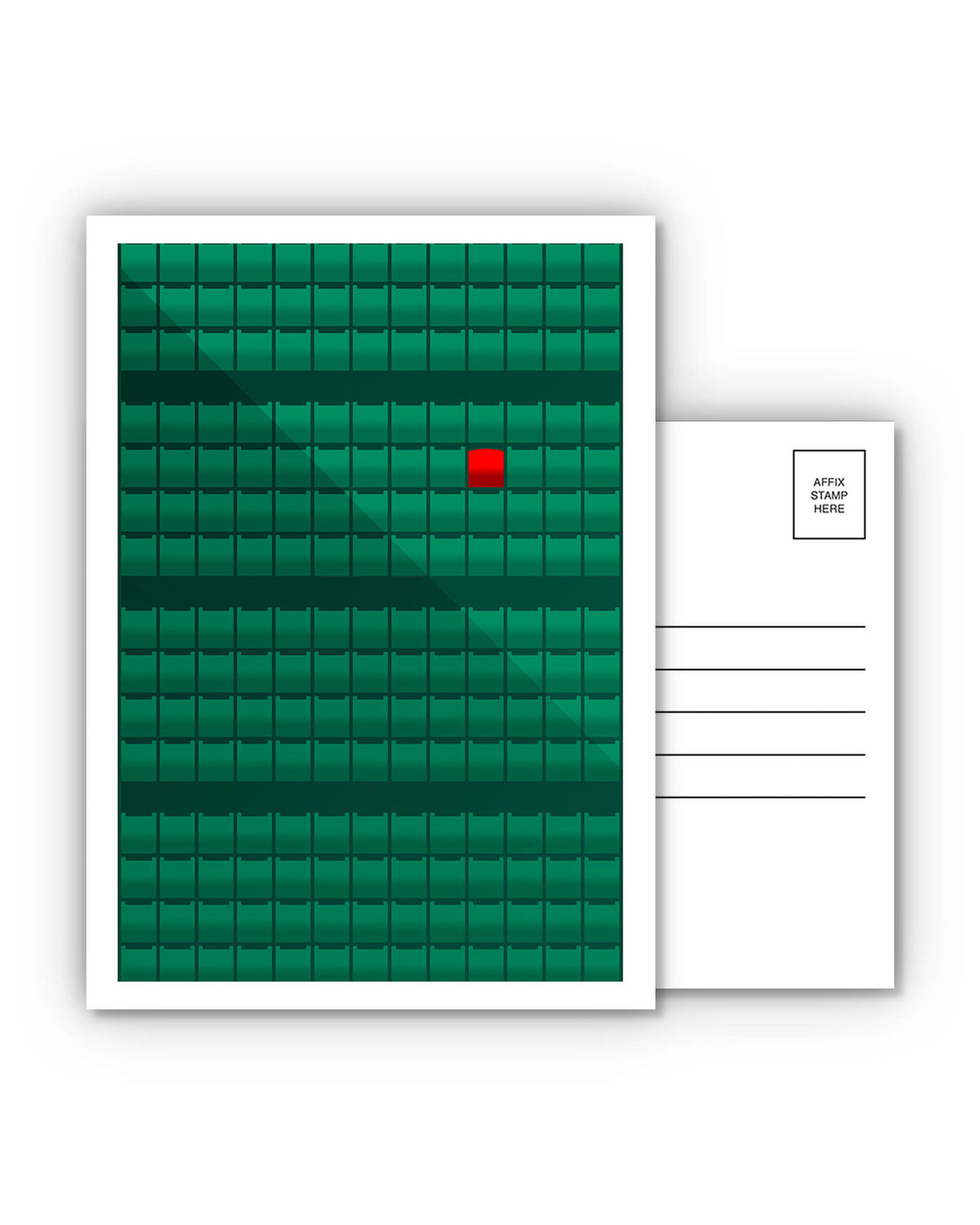 Minimalist Fenway Park Postcard
