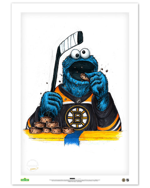 Cookies and Biscuits Bruins | Cookie Monster NHL – S. Preston Art