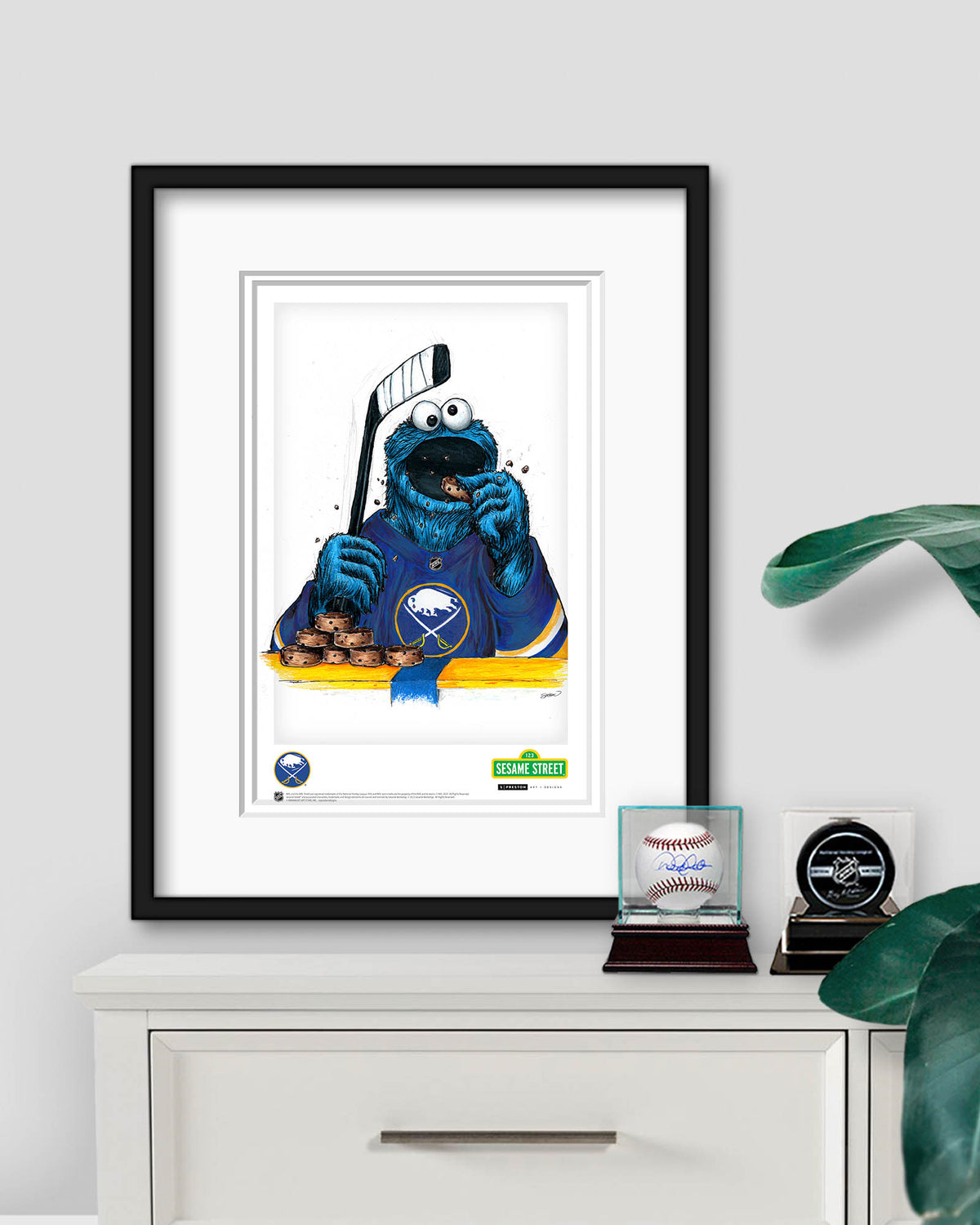 Cookie Monster x NHL Sabres Limited Edition Art Print