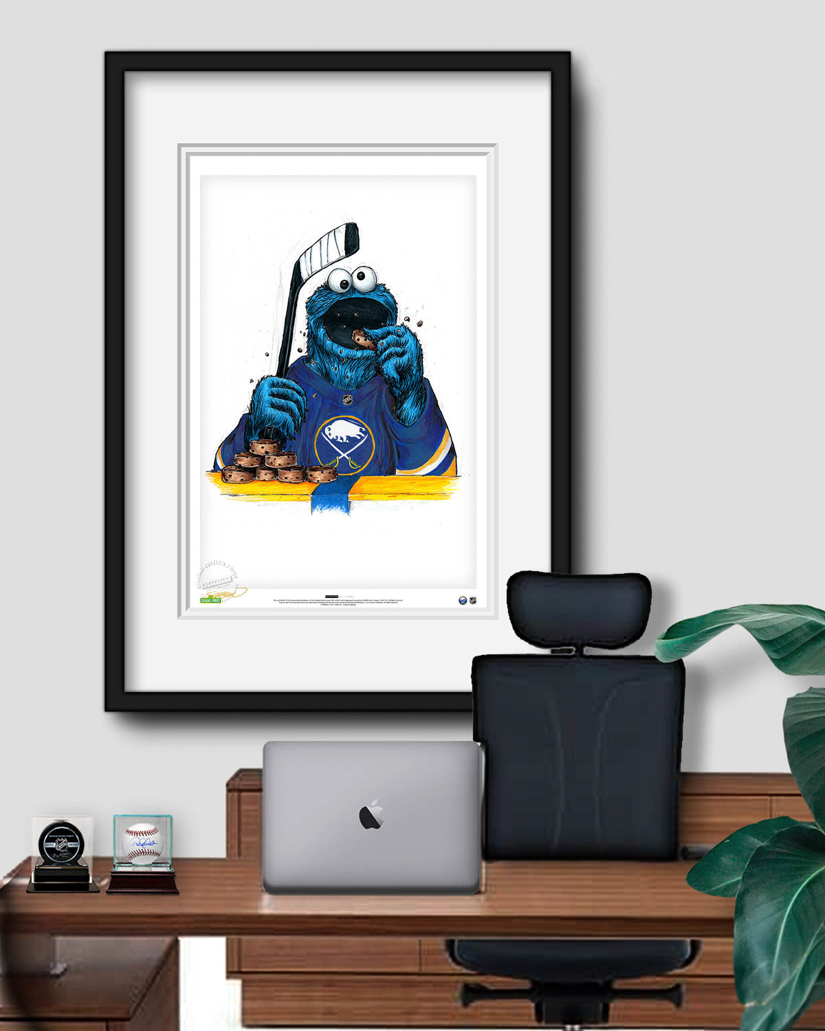 Cookie Monster x NHL Sabres Limited Edition Fine Art Print