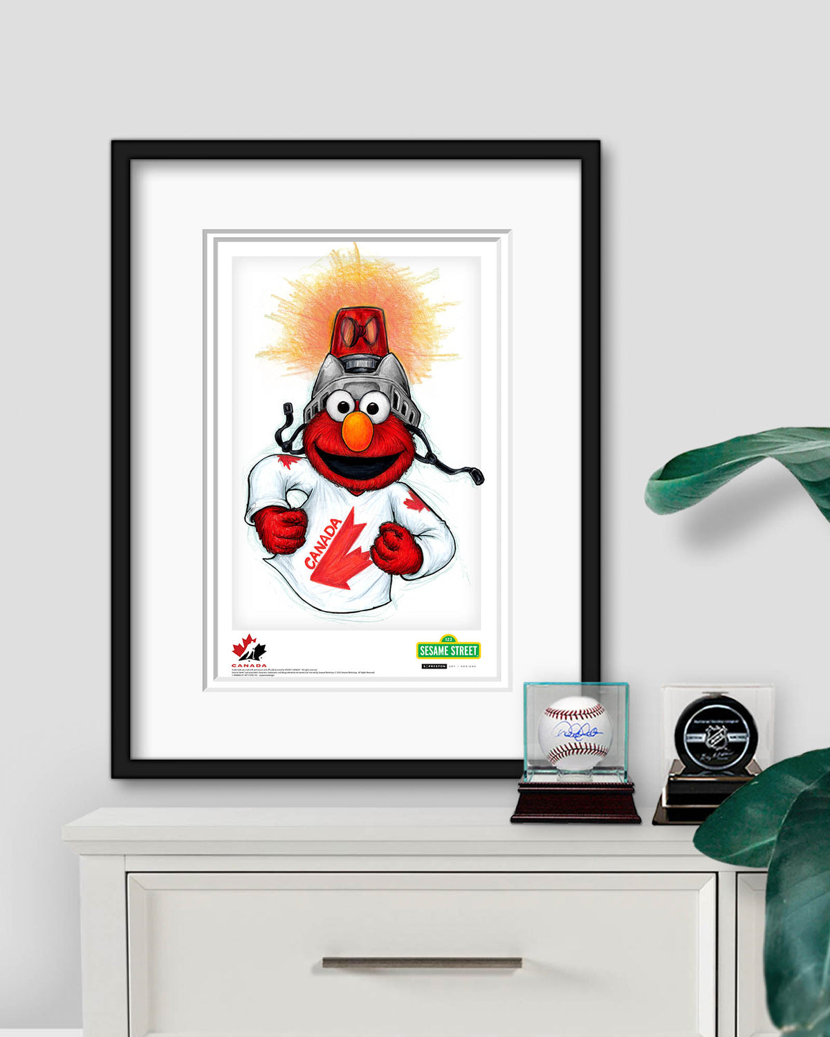Elmo Loves Goals! x Hockey Canada Limited Edition Art Print