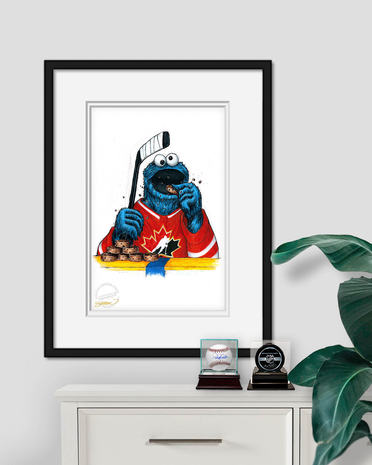 Cookie Monster x Hockey Canada Limited Edition Art Print