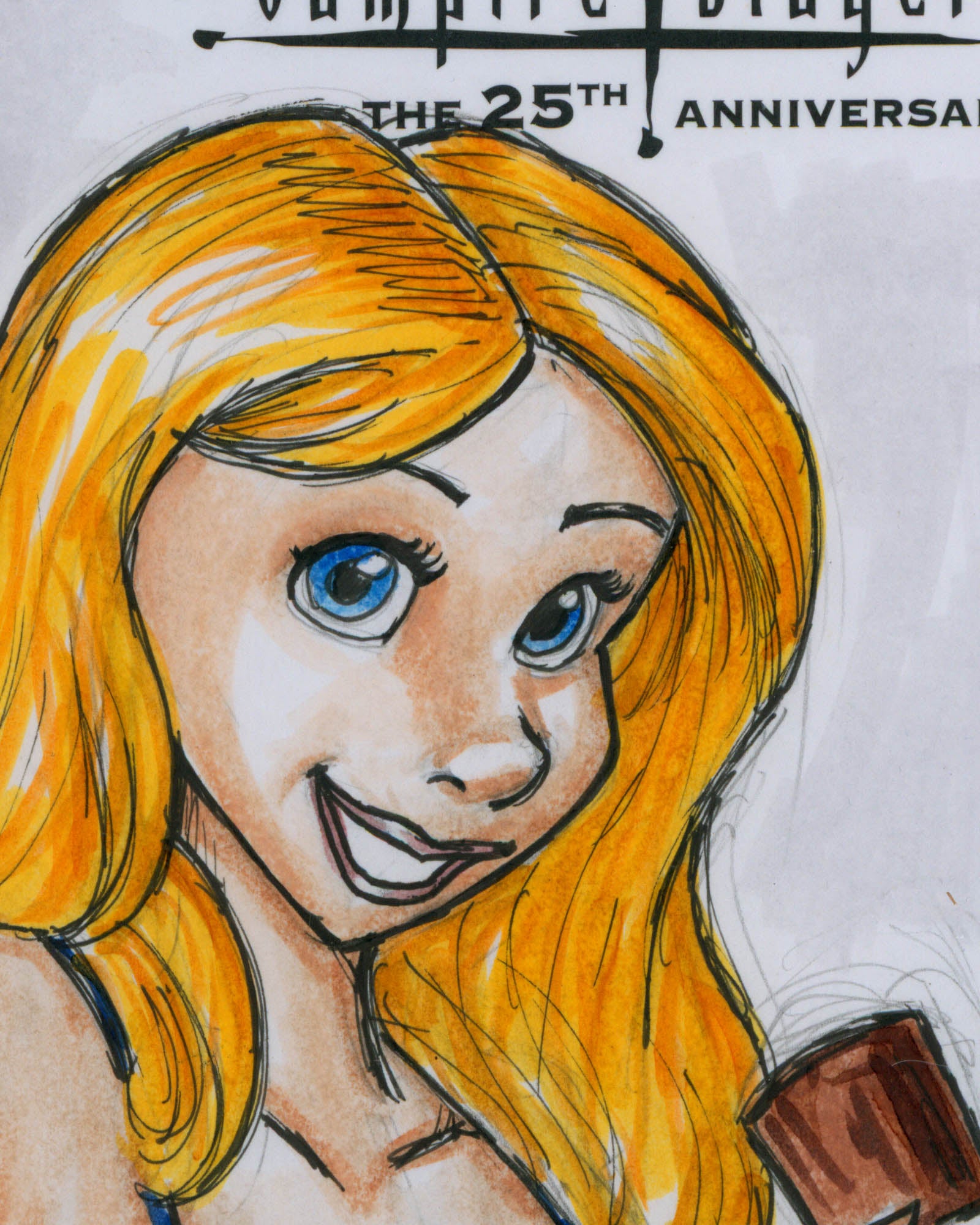 ORIGINAL ART - Yankees Buffy The Vampire Slayer Sketch CGC 9.8 #1