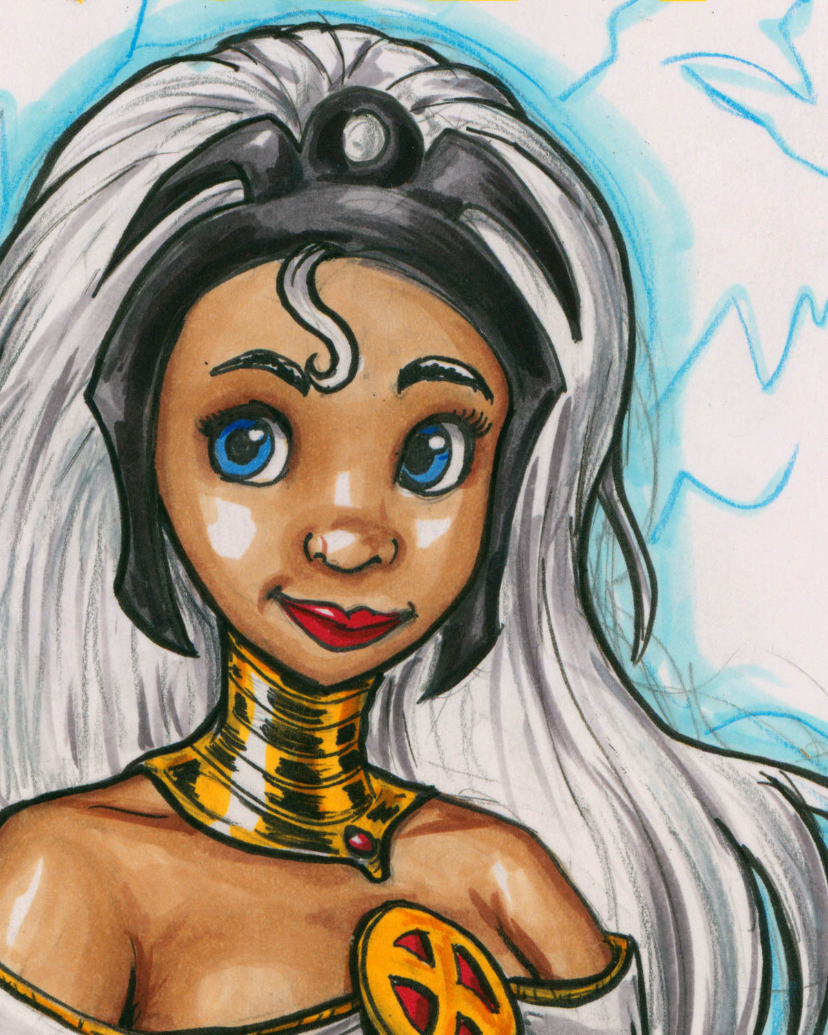 ORIGINAL ART - Storm Tiana Sketch CGC 9.8 #1 Comic Book