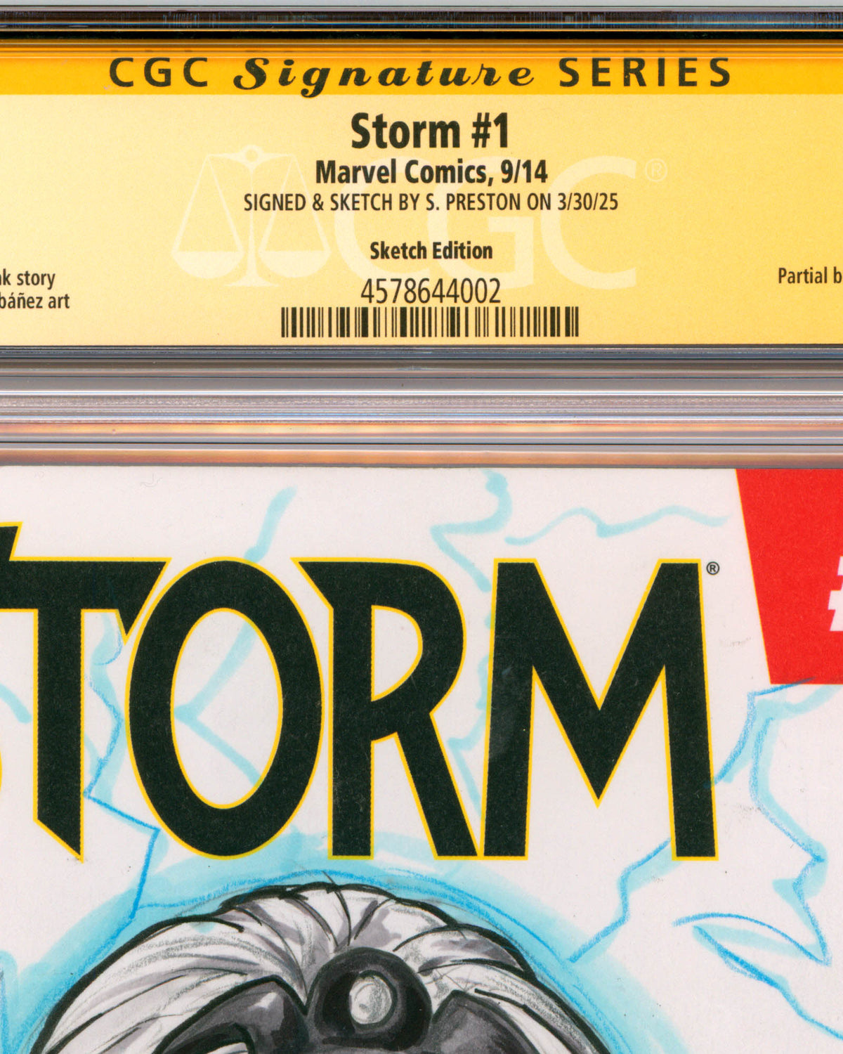 ORIGINAL ART - Storm Tiana Sketch CGC 9.8 #1 Comic Book