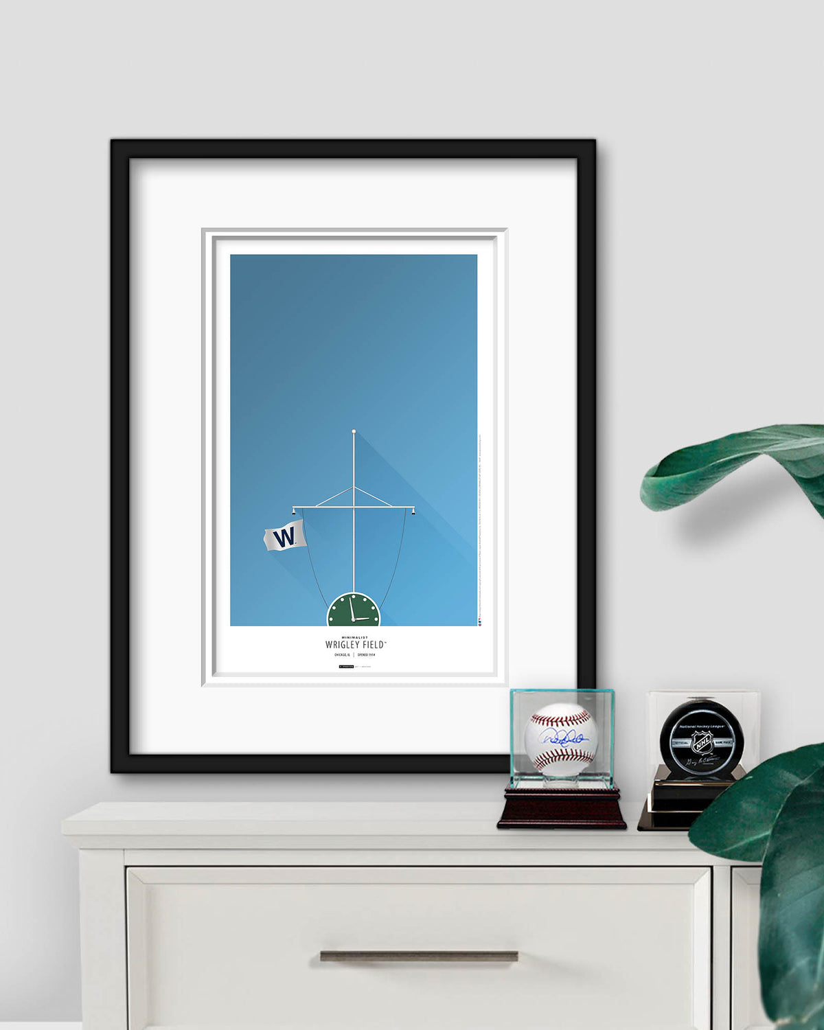 Minimalist Wrigley Field Fine Art Print
